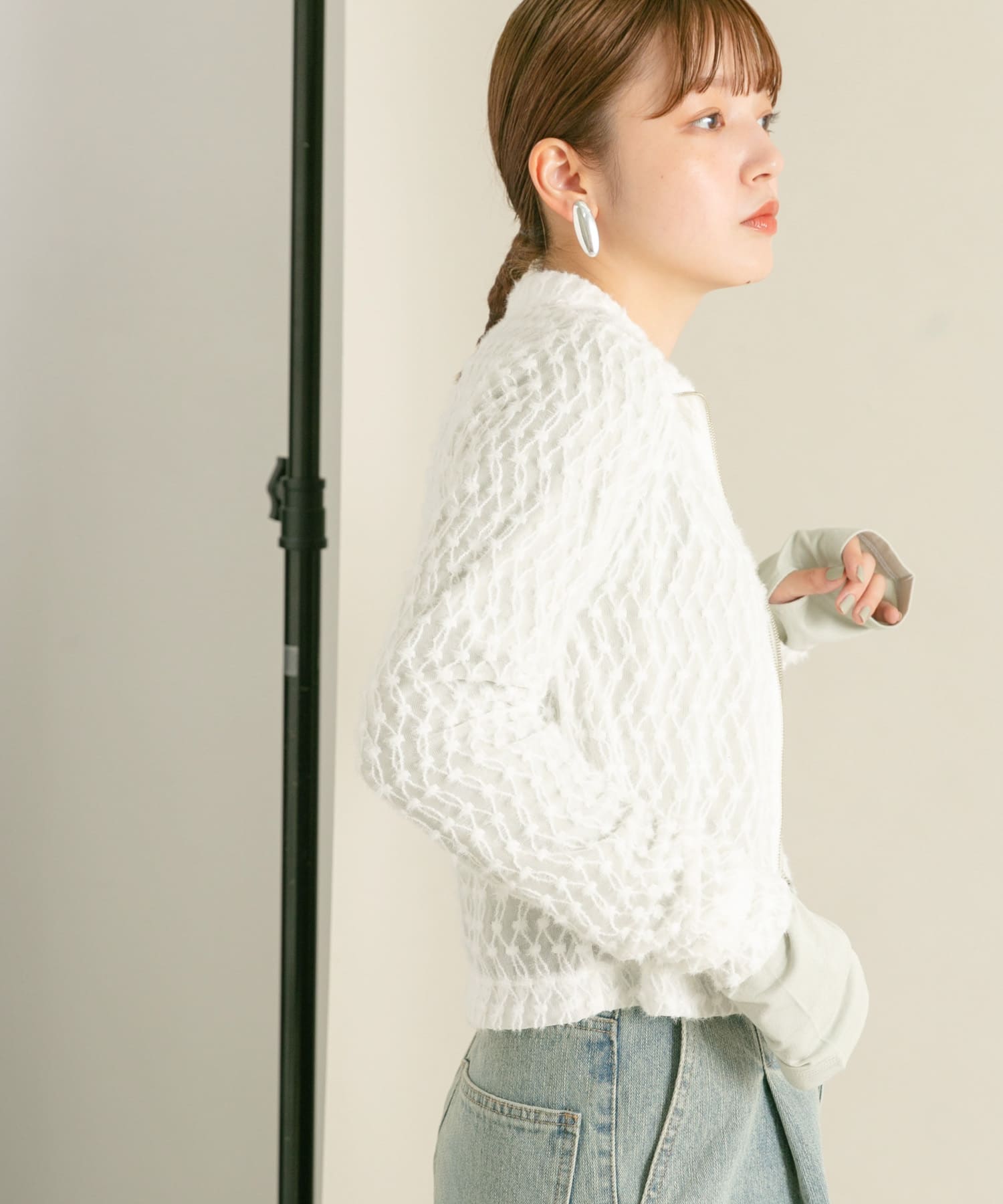 身長：160cm サイズ：one