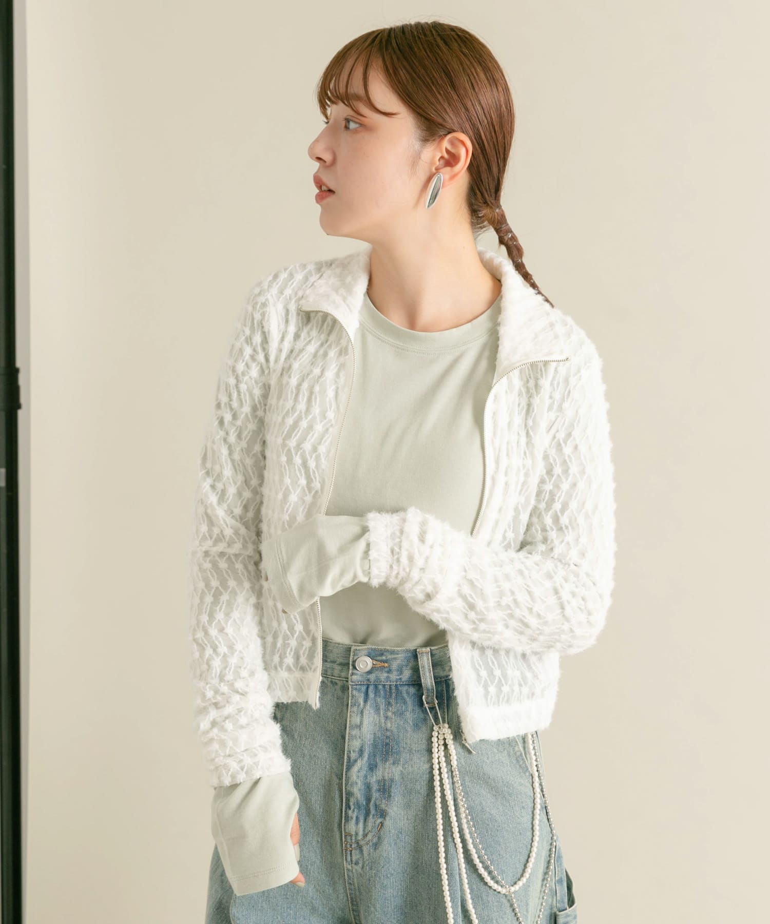 身長：160cm サイズ：one