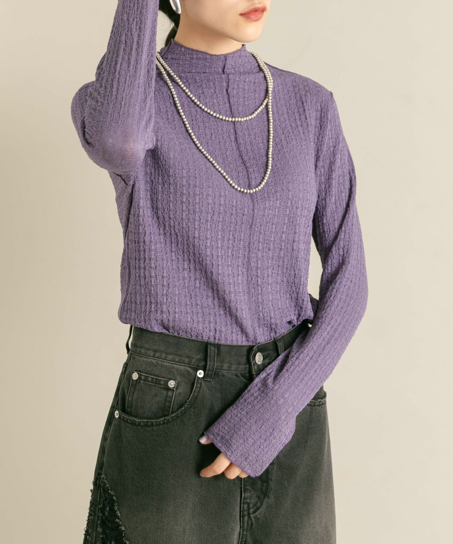 身長：160cm サイズ：one