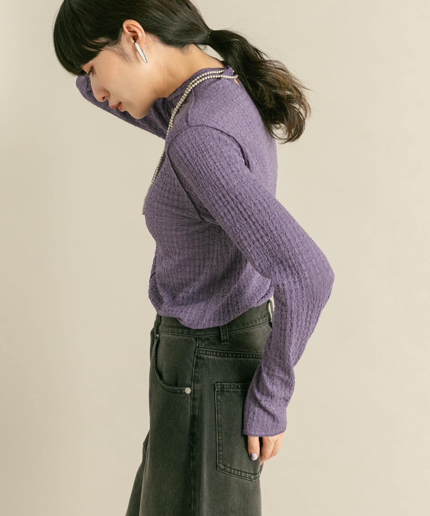 身長：160cm サイズ：one