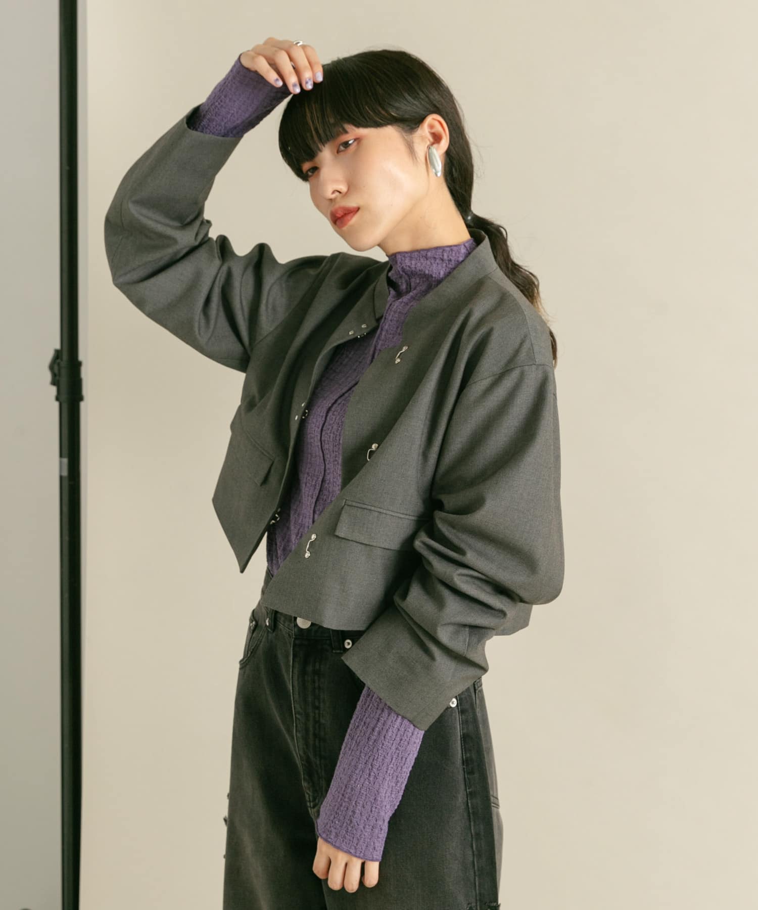身長：160cm サイズ：one