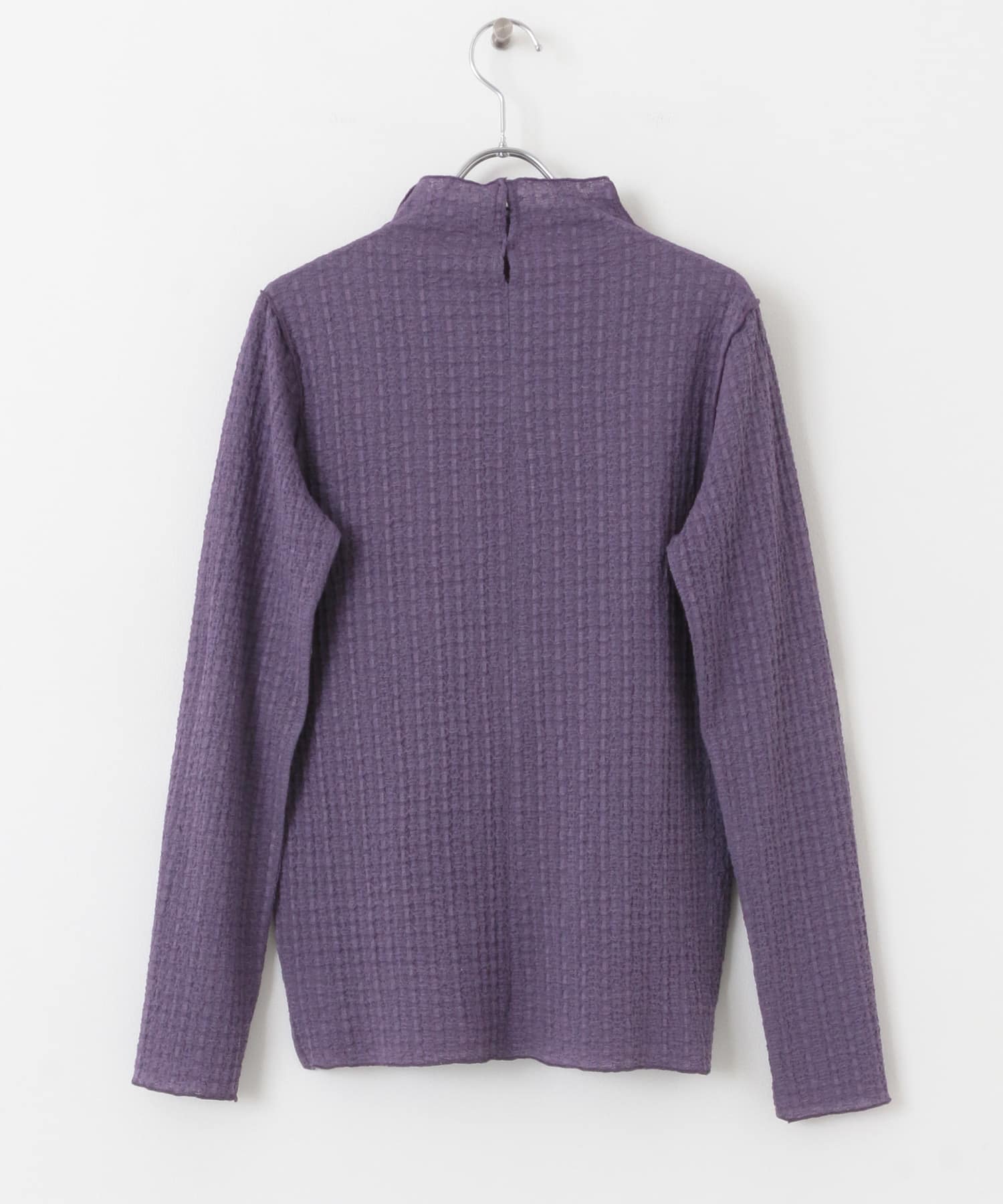 シアーブークレハイネックトップス PURPLE one