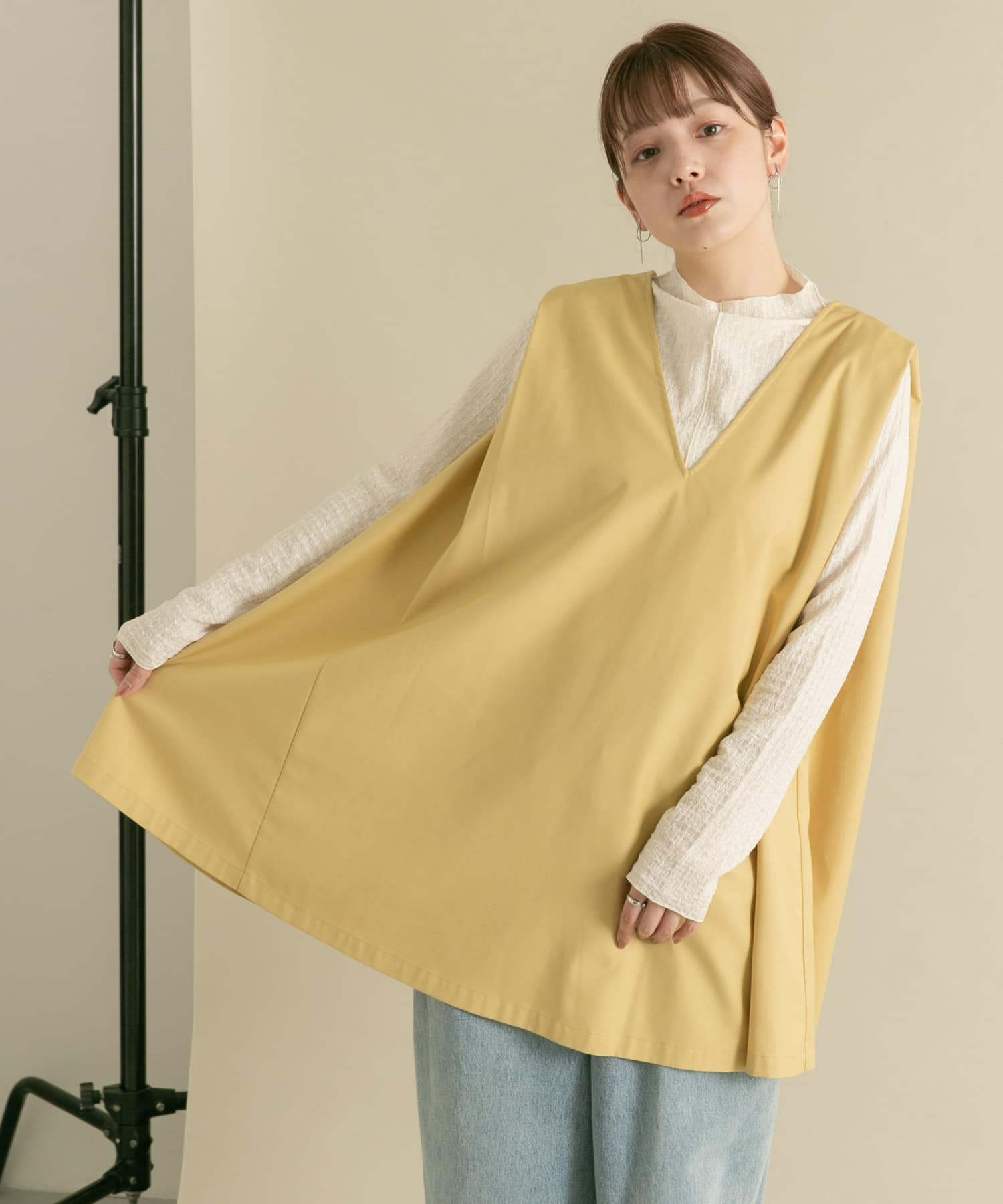 身長：160cm サイズ：one