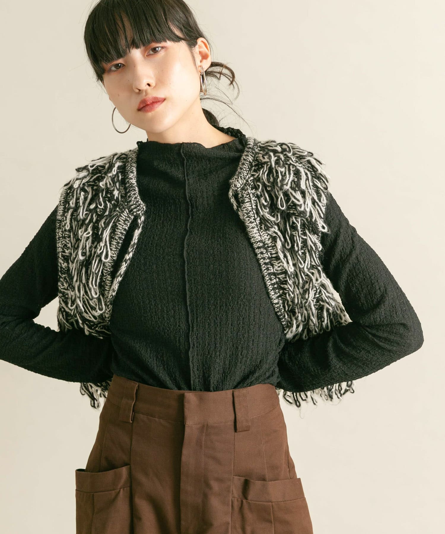 身長：160cm サイズ：one