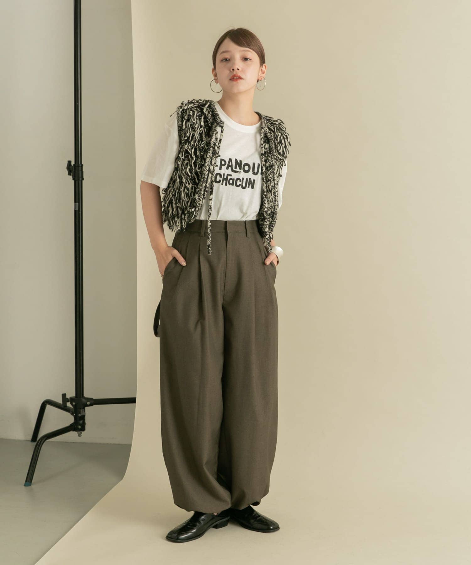身長：160cm サイズ：one