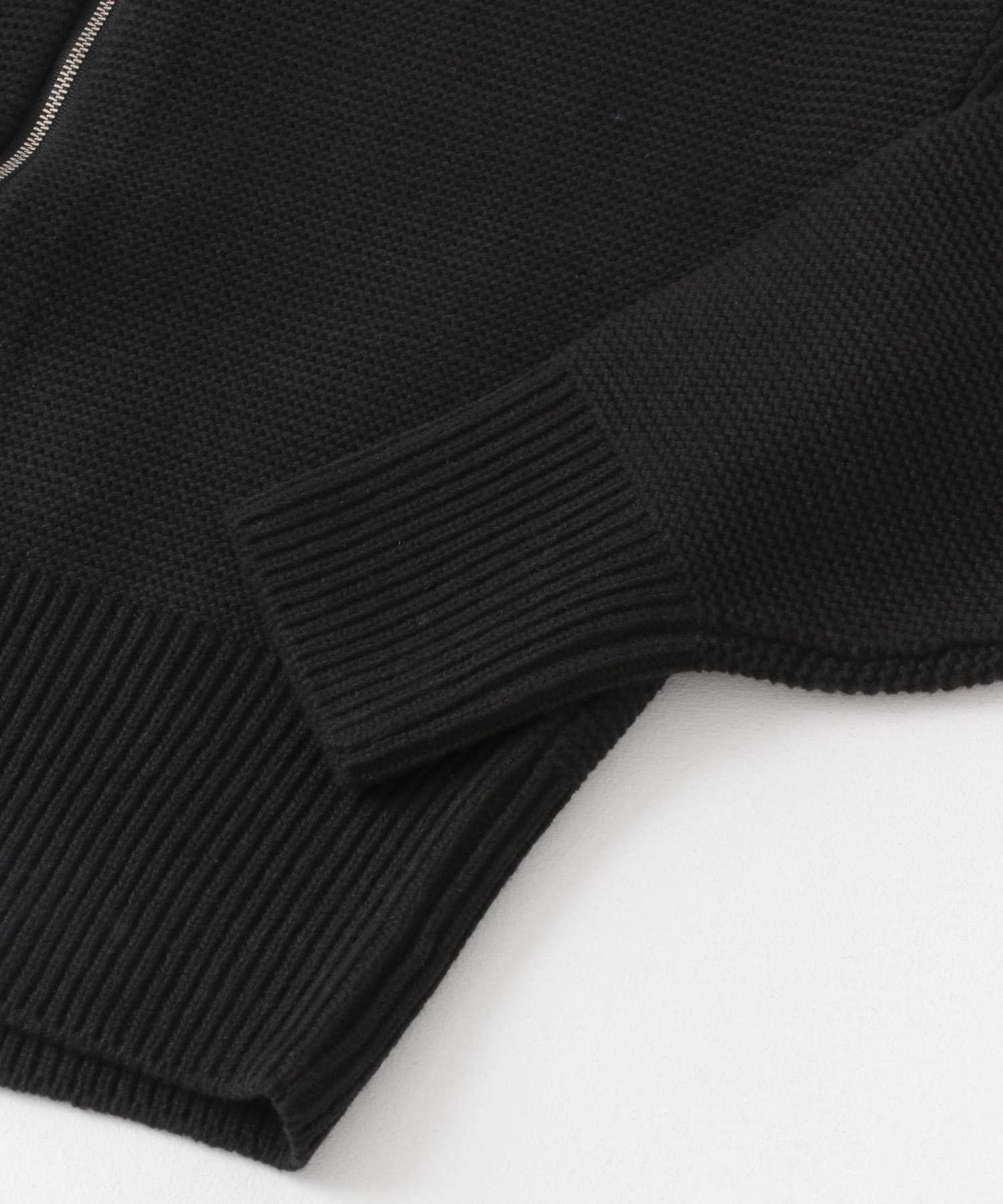 セーラーカラーZIPニット BLACK one