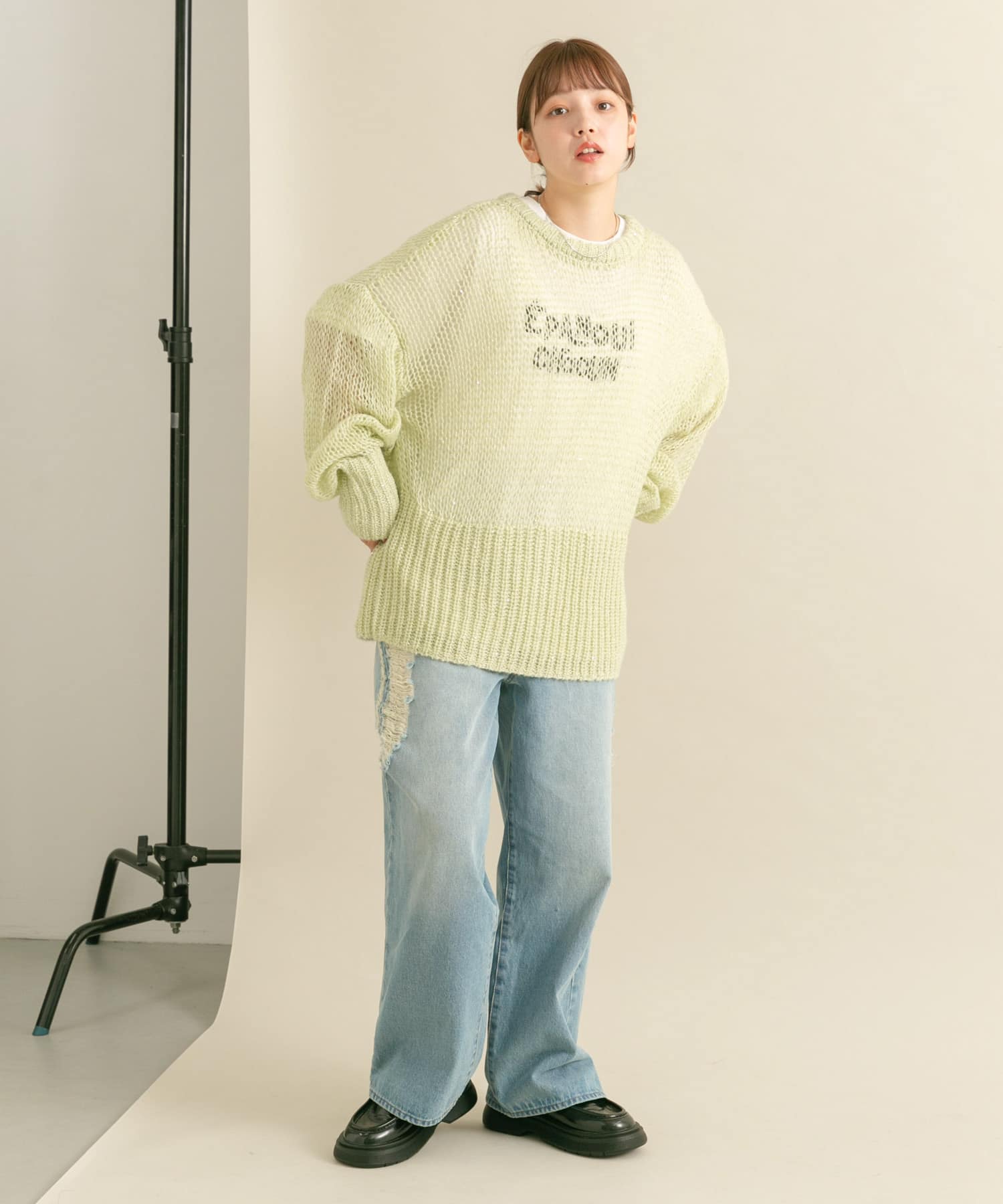身長：160cm サイズ：one