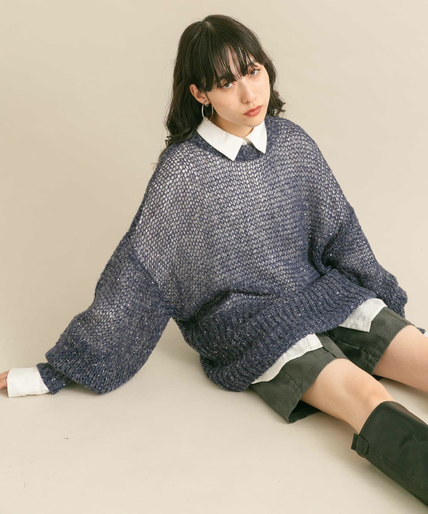 身長：160cm サイズ：one