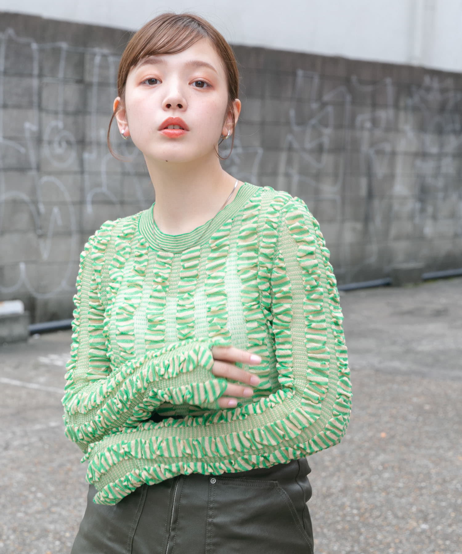 身長：160cm サイズ：one
