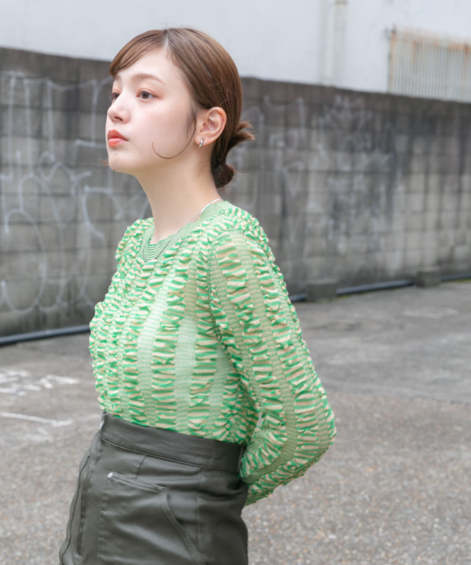 身長：160cm サイズ：one