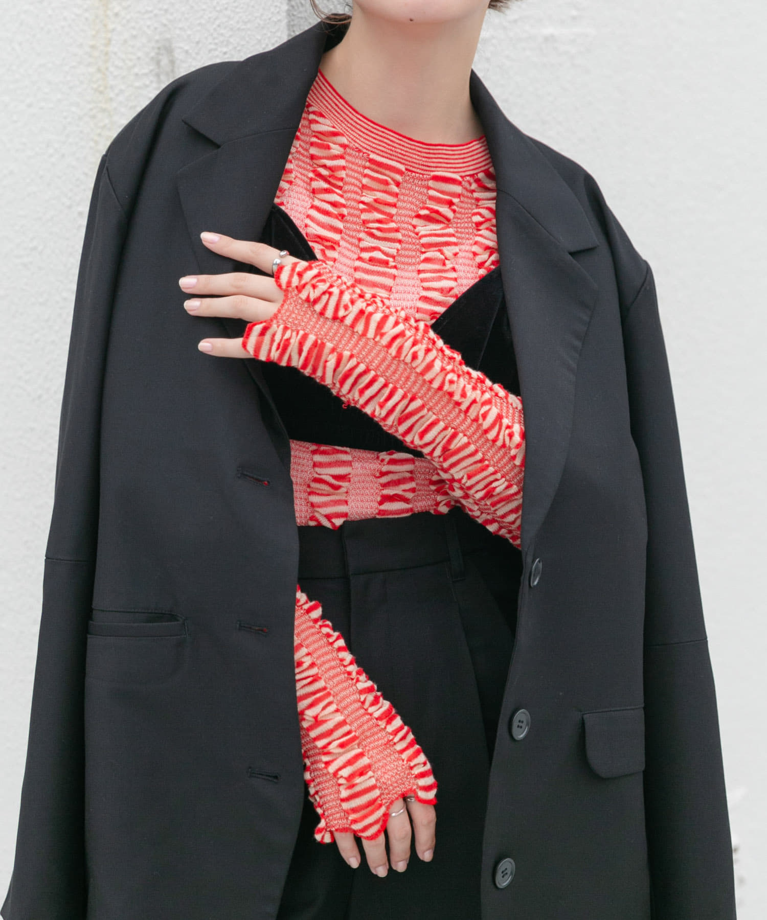 身長：160cm サイズ：one