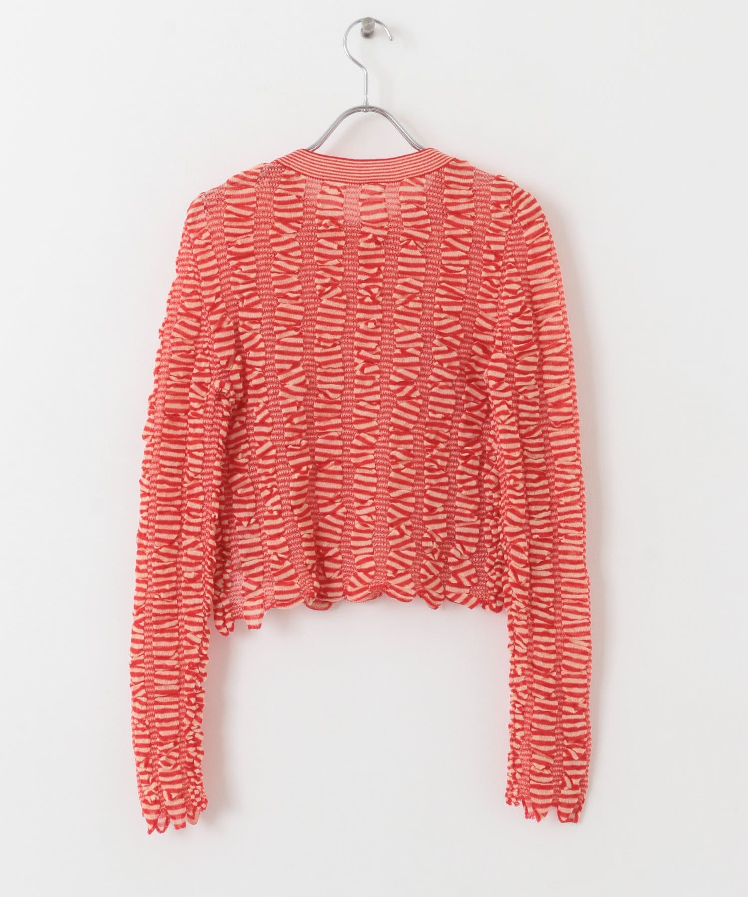 シャーリングコンパクトニット RED one