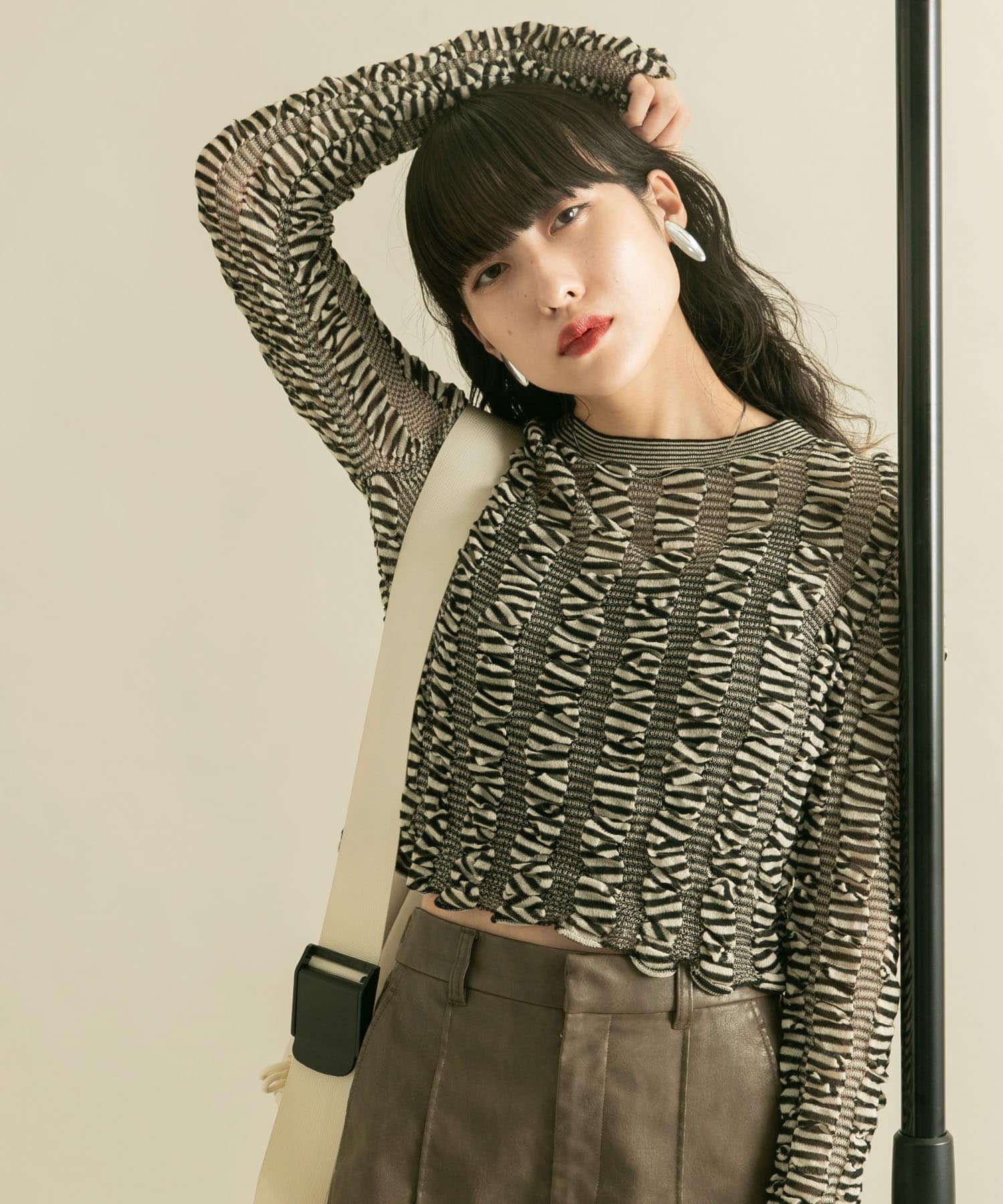 身長：160cm サイズ：one