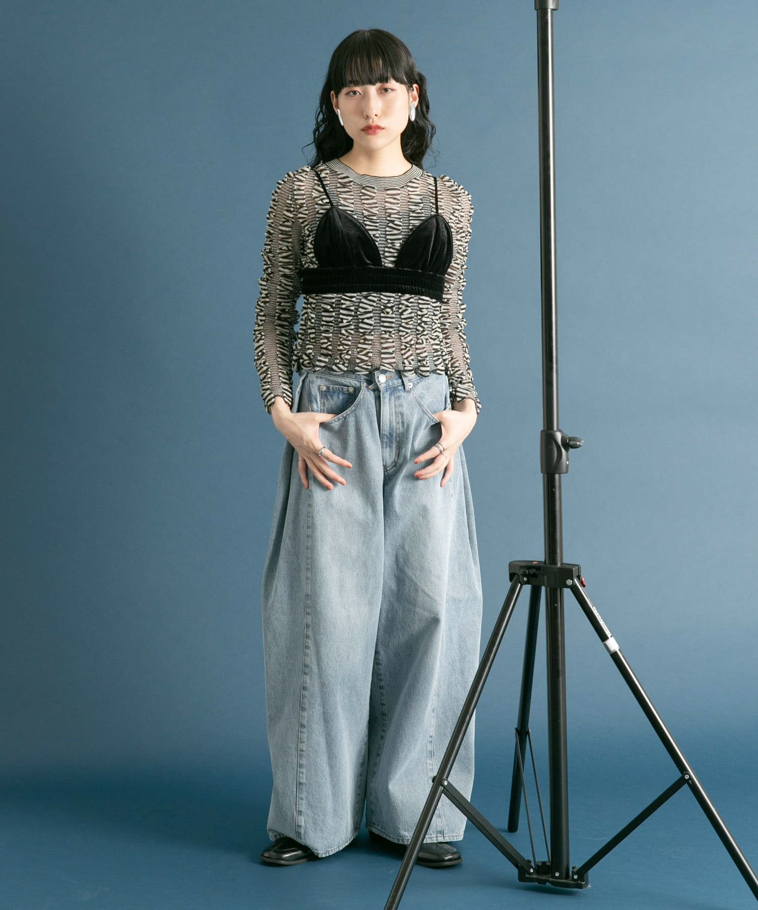 身長：160cm サイズ：one