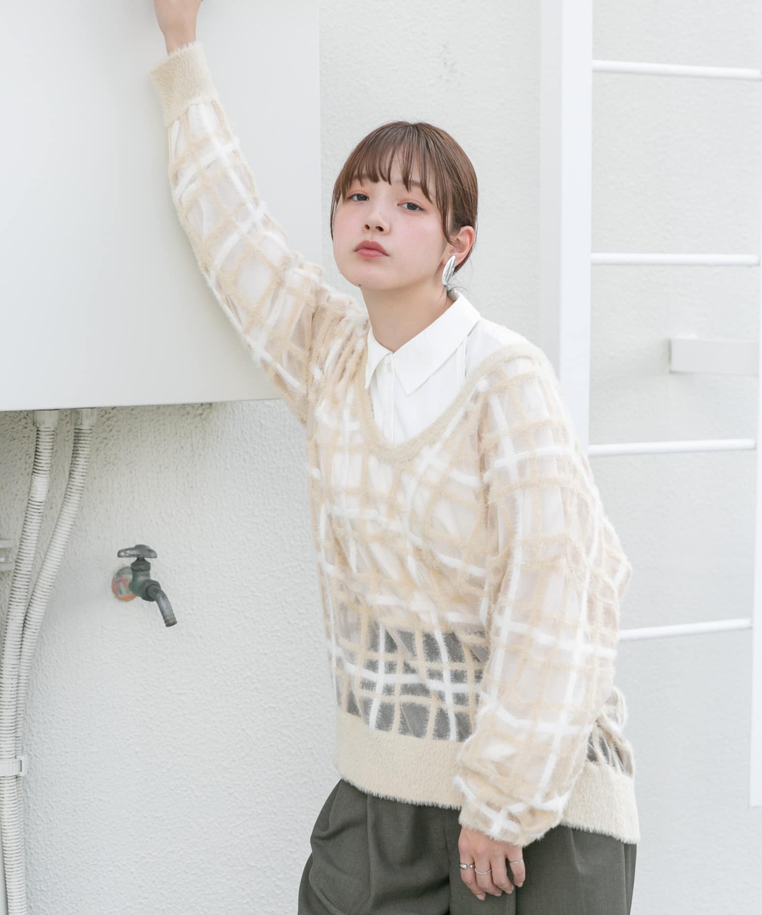 身長：160cm サイズ：one