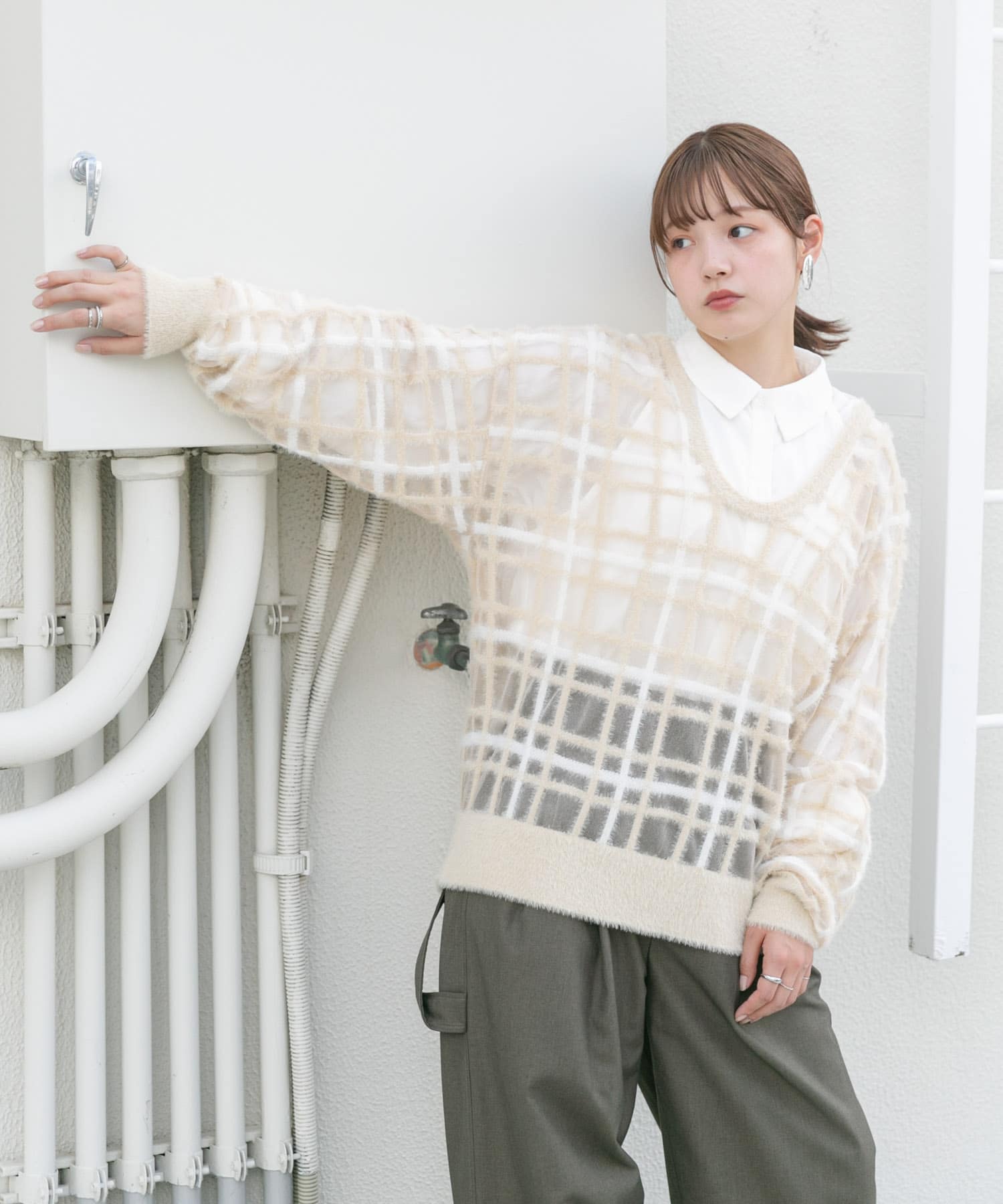 身長：160cm サイズ：one