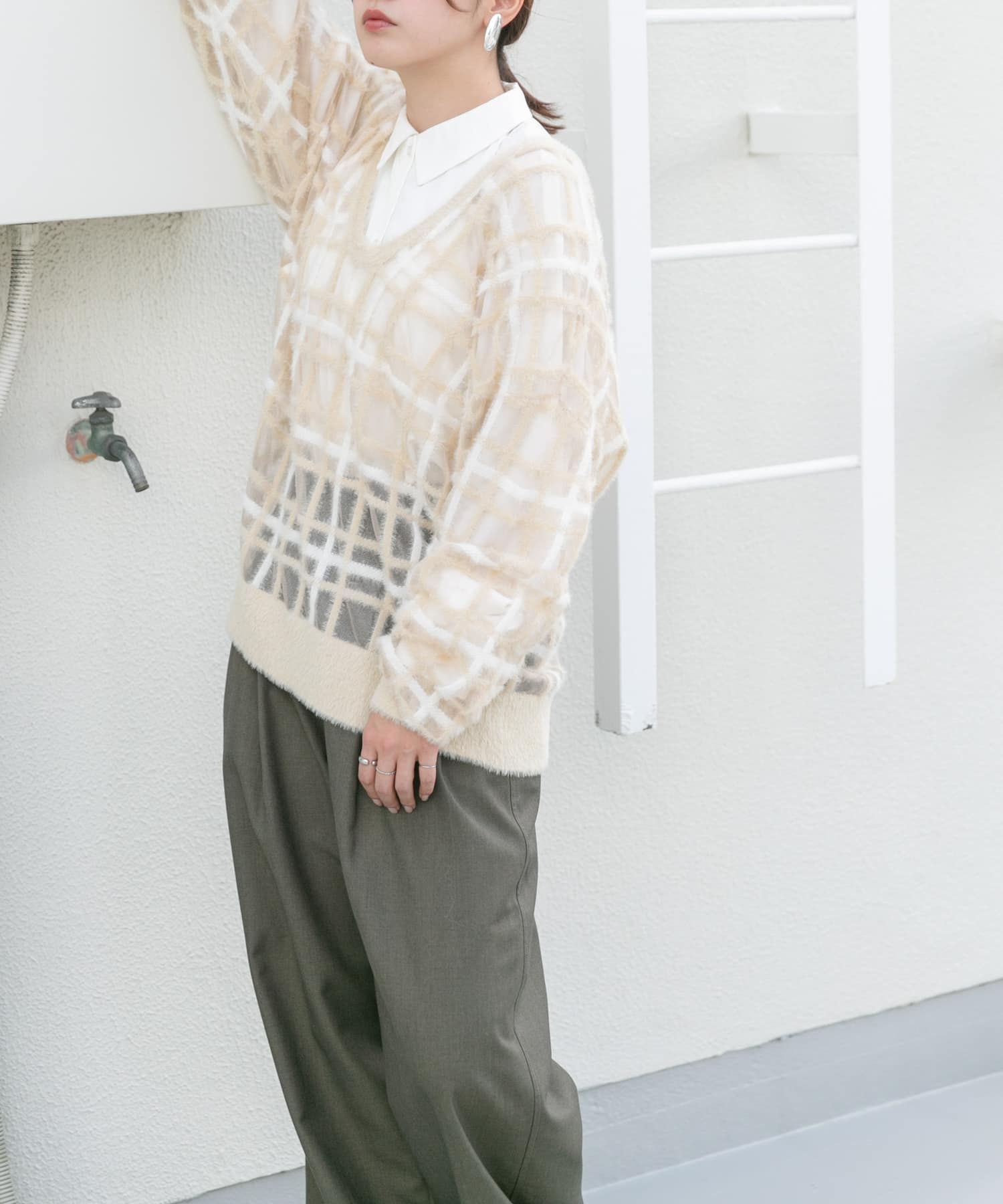 身長：160cm サイズ：one