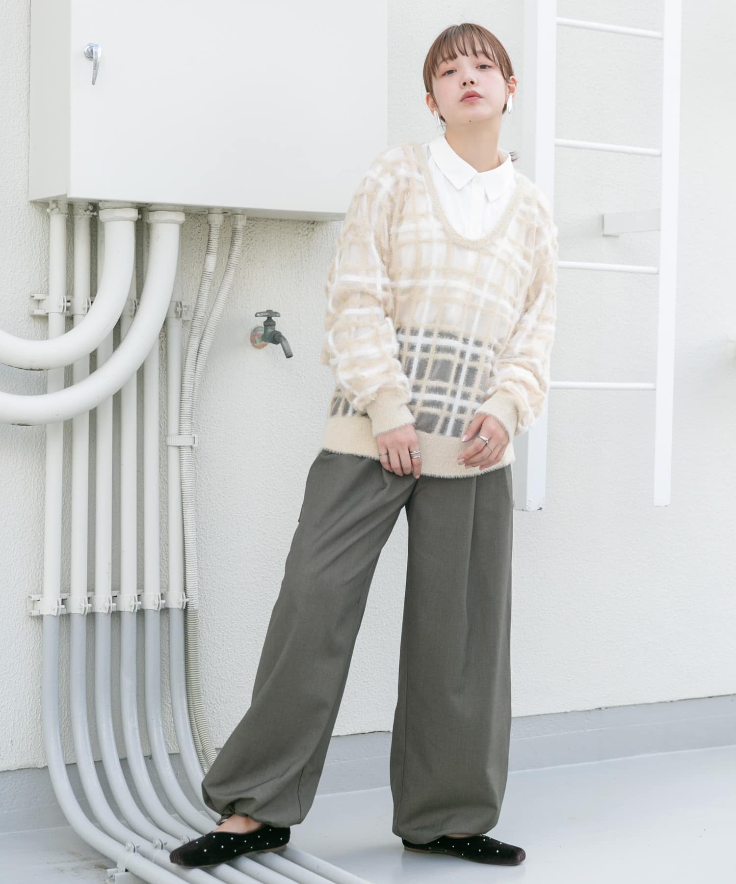 身長：160cm サイズ：one
