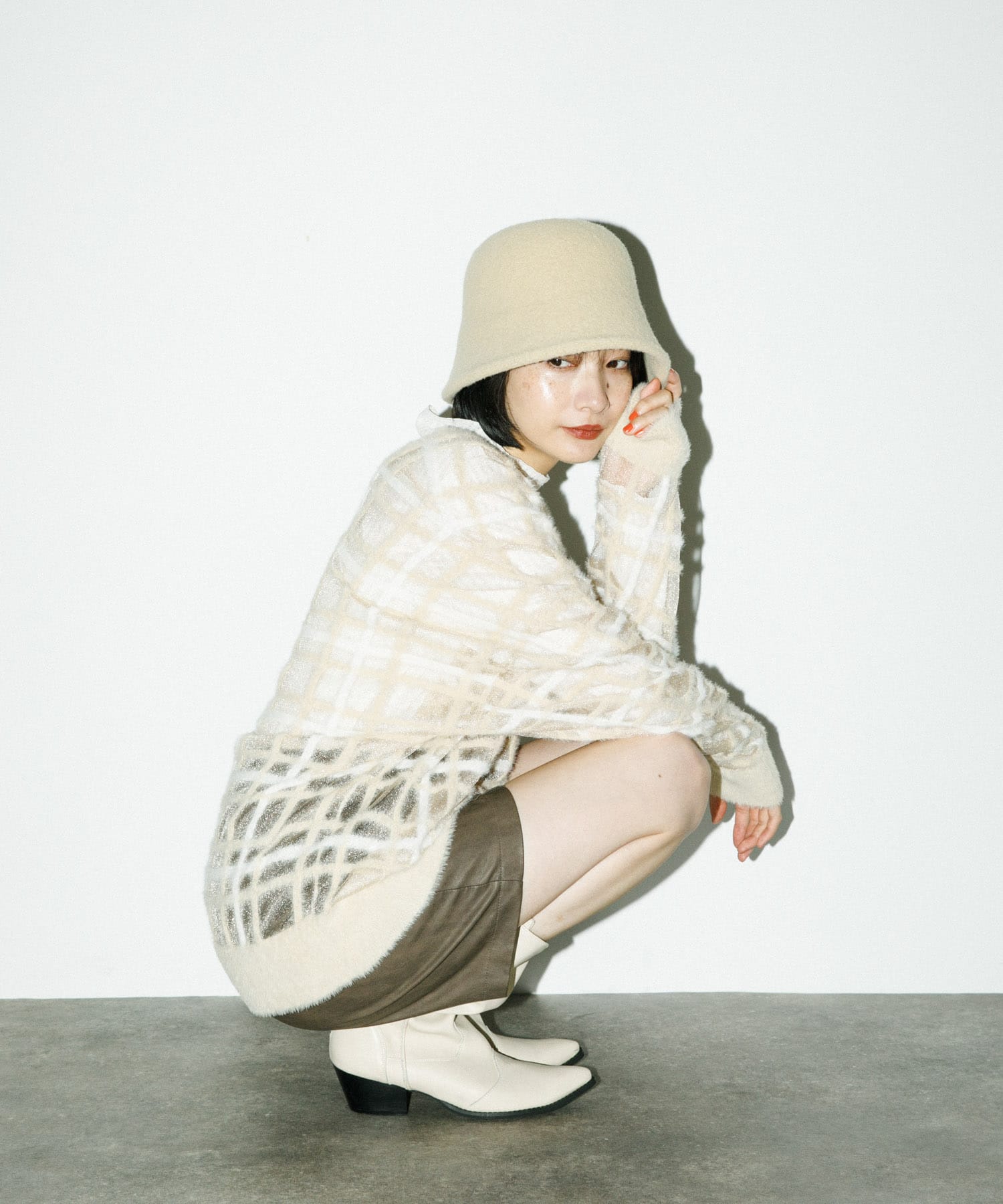 身長：159cm サイズ：one