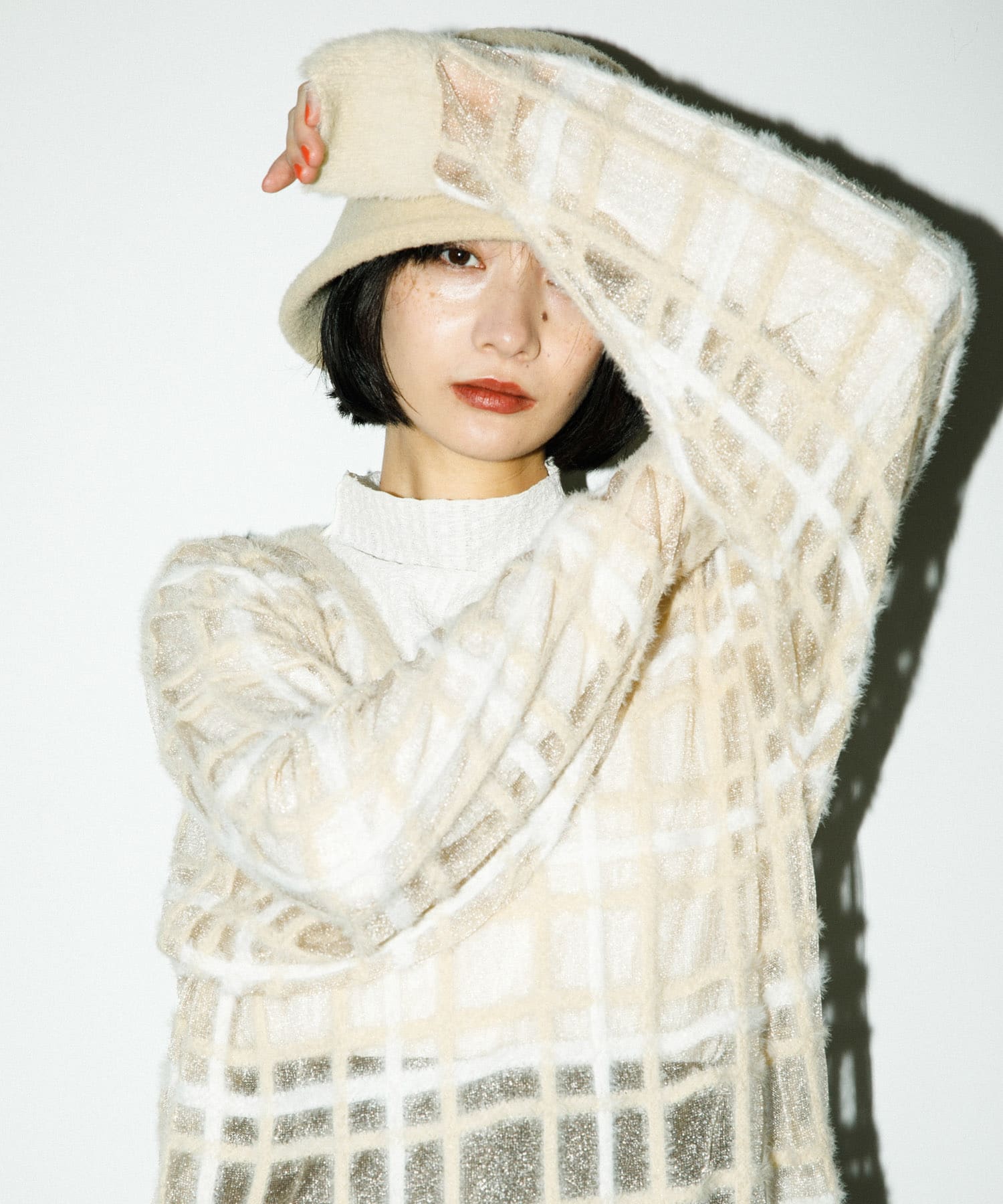 身長：159cm サイズ：one