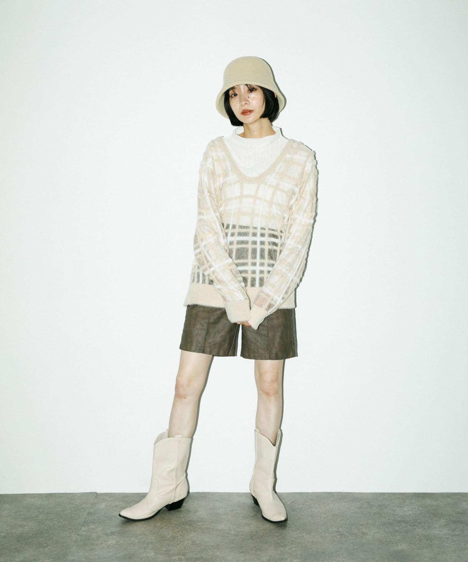 身長：159cm サイズ：one