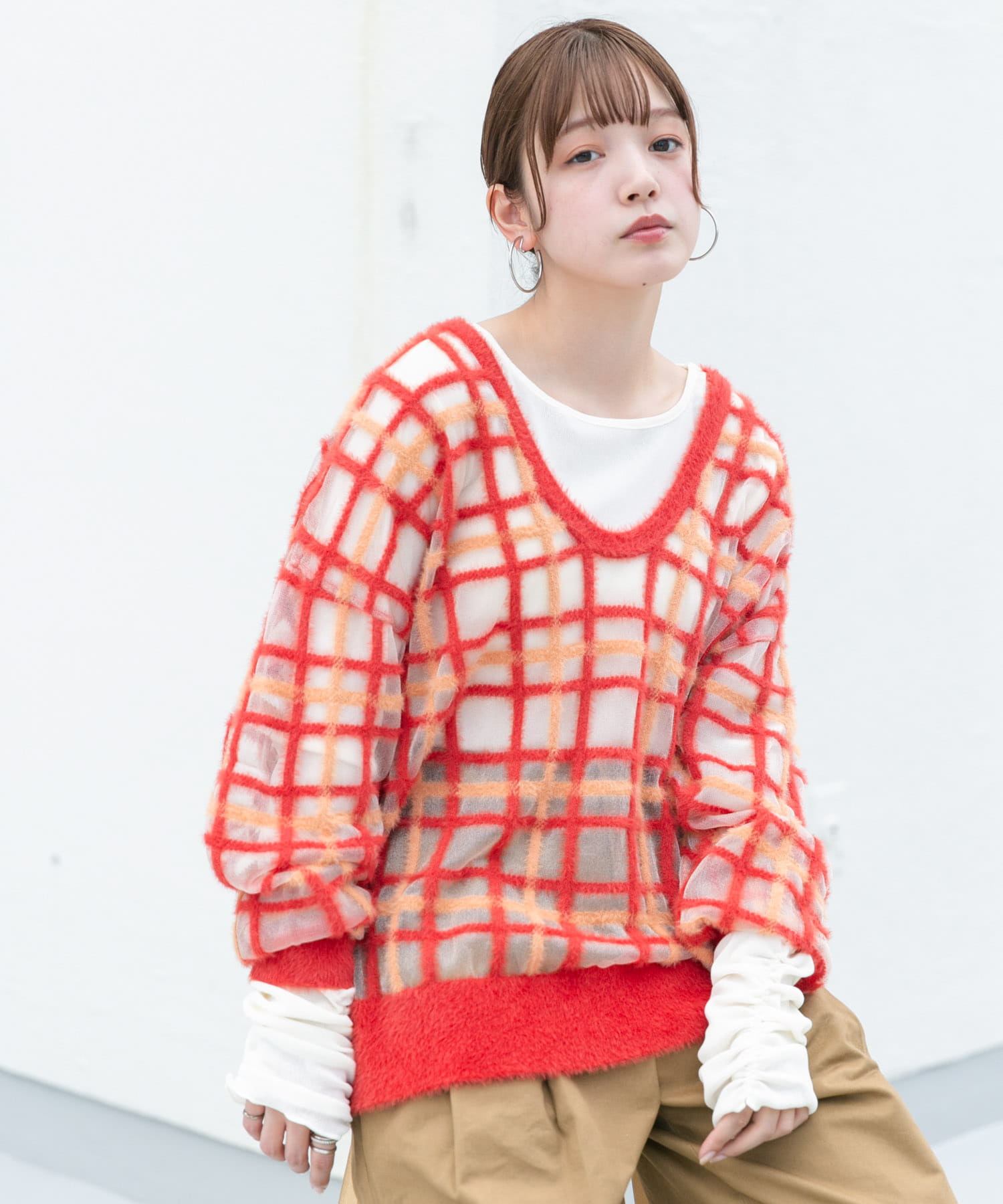 身長：160cm サイズ：one