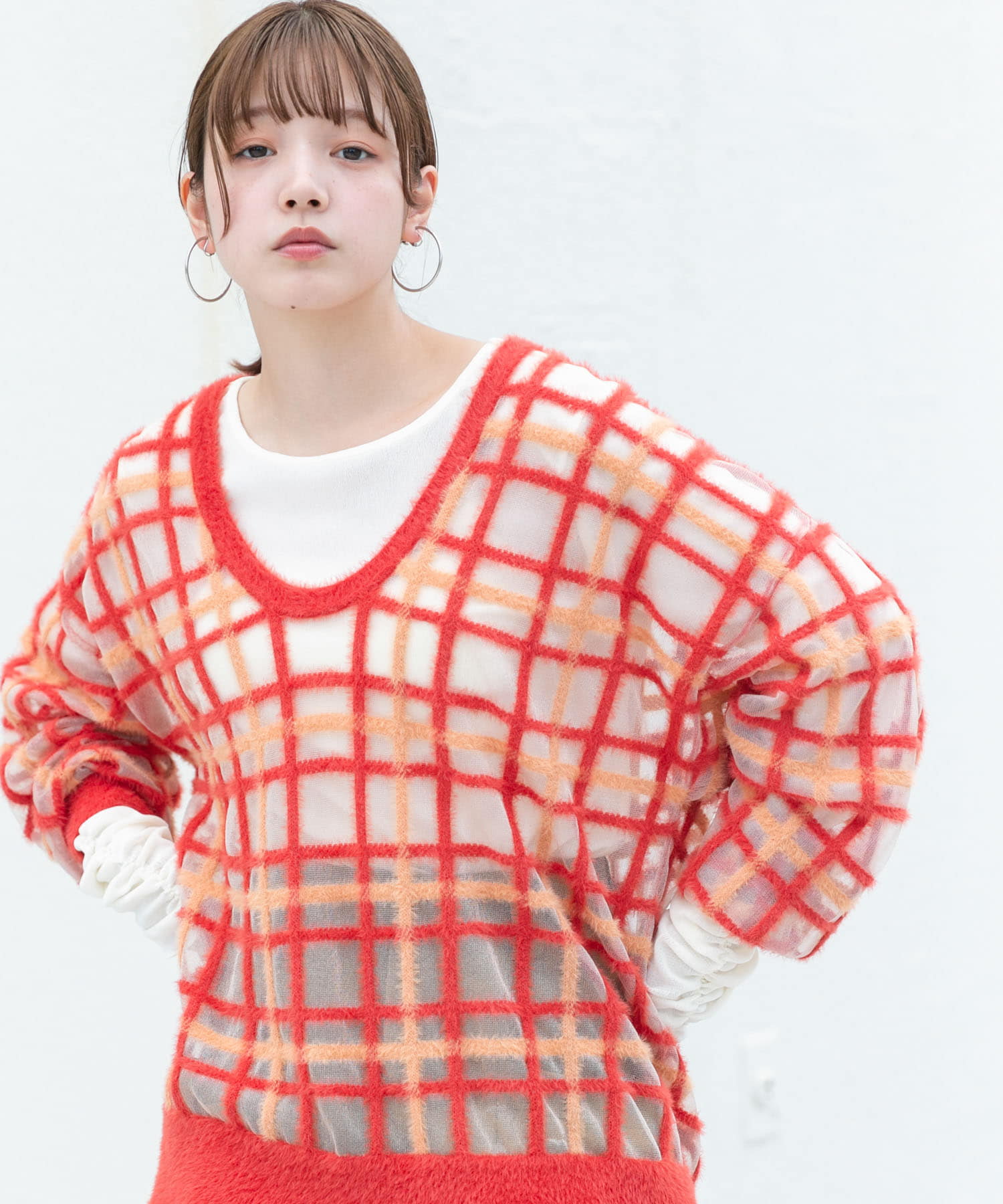 身長：160cm サイズ：one