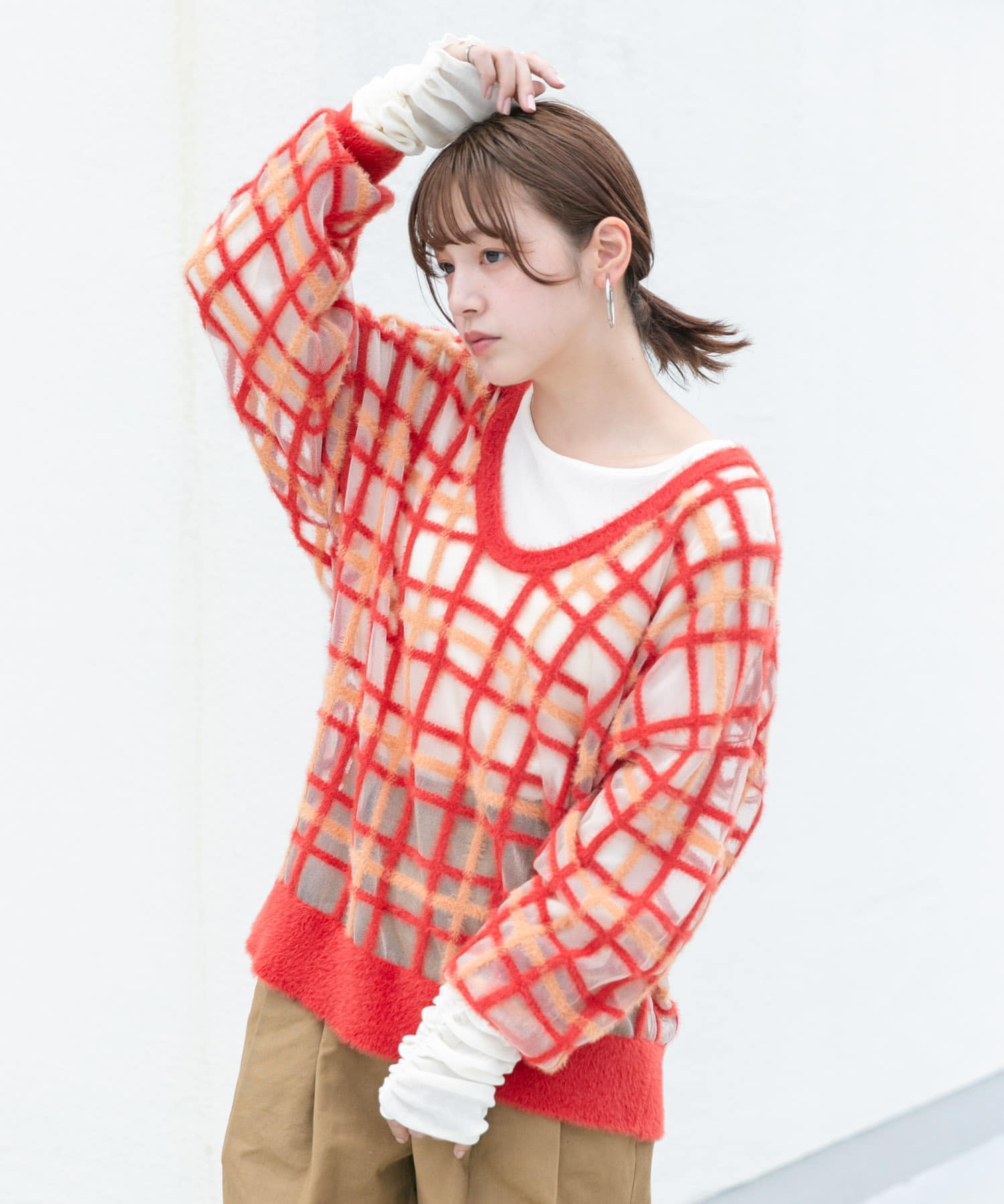 身長：160cm サイズ：one