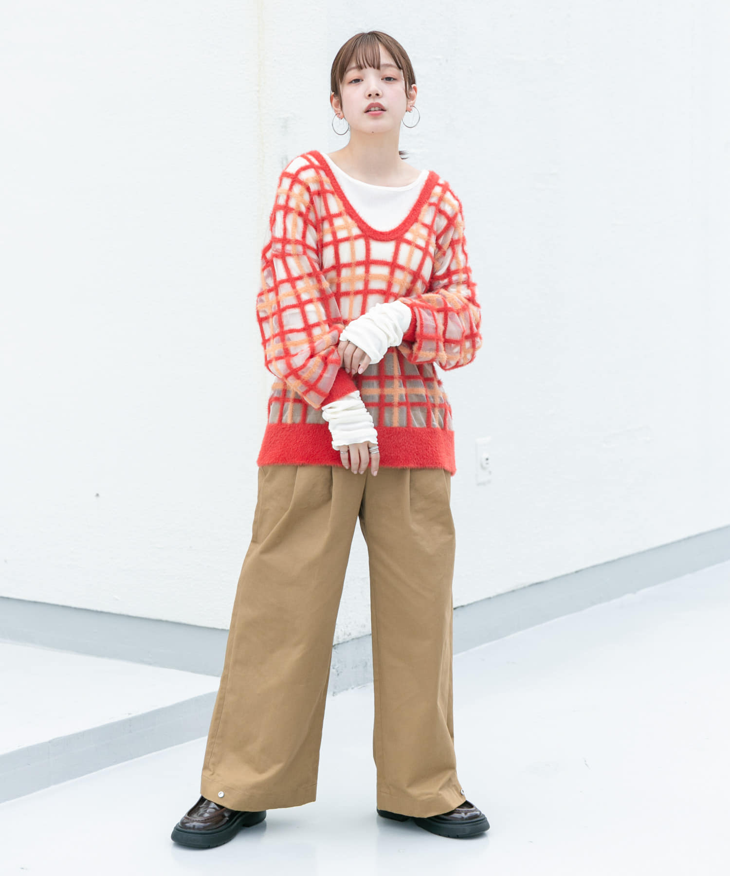 身長：160cm サイズ：one