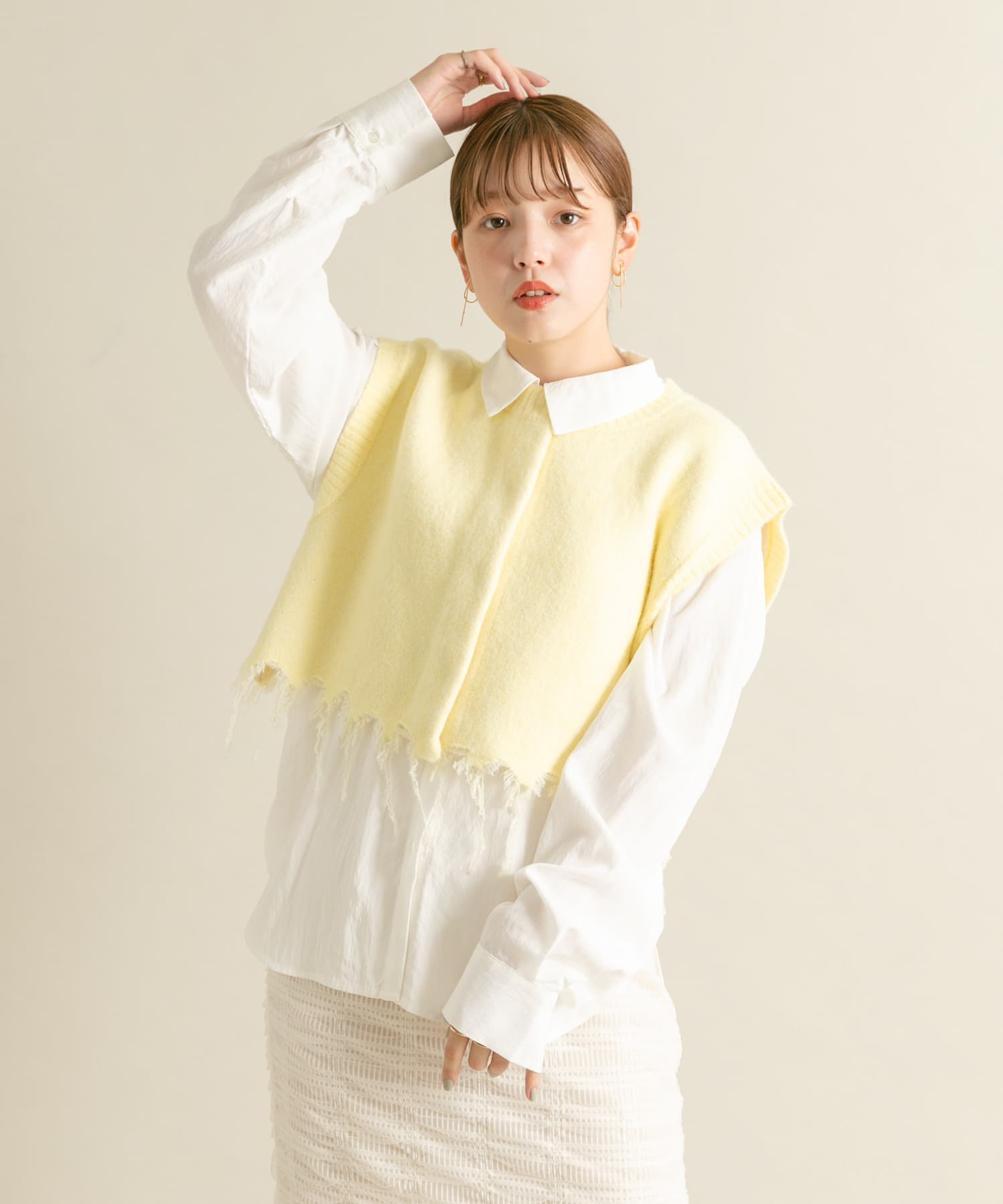 身長：160cm サイズ：one