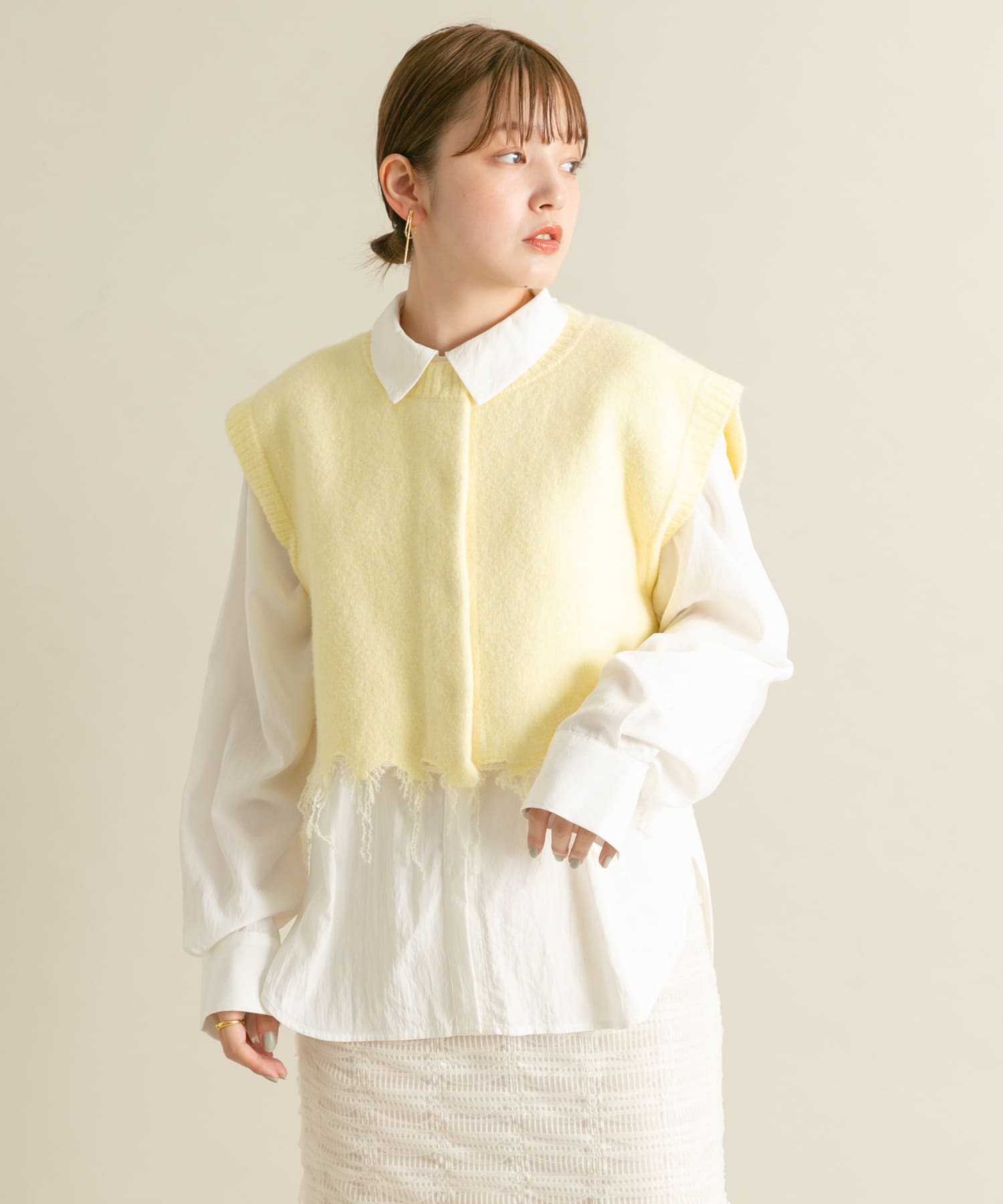身長：160cm サイズ：one