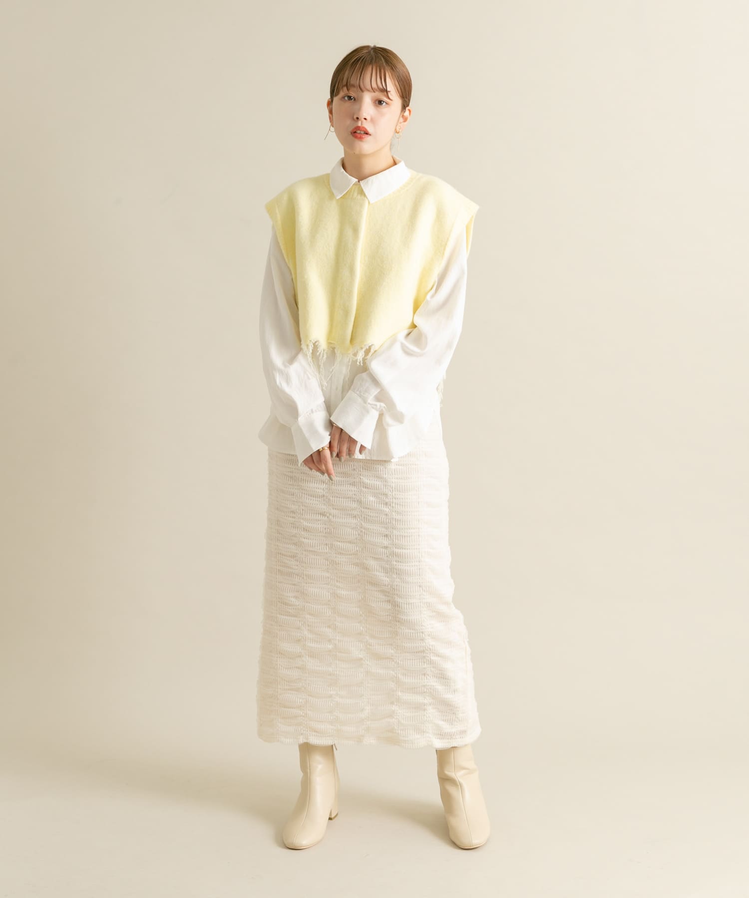 身長：160cm サイズ：one