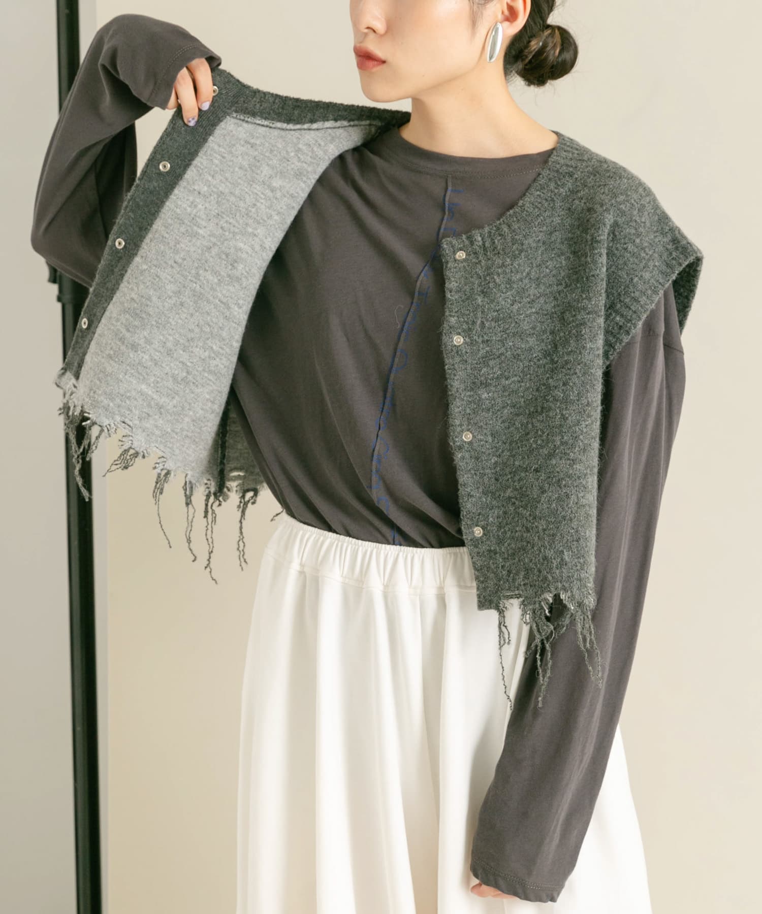 身長：160cm サイズ：one