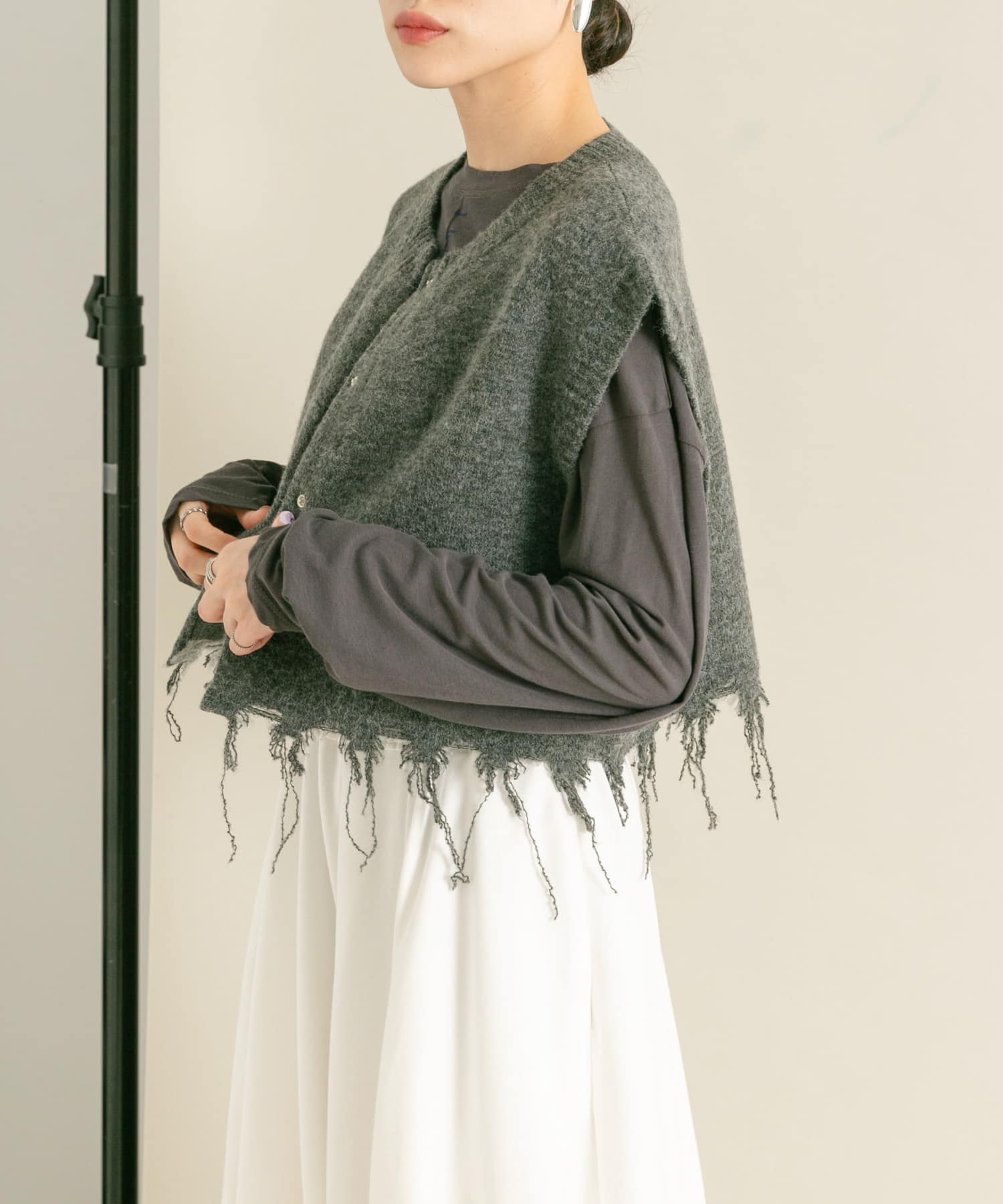 身長：160cm サイズ：one