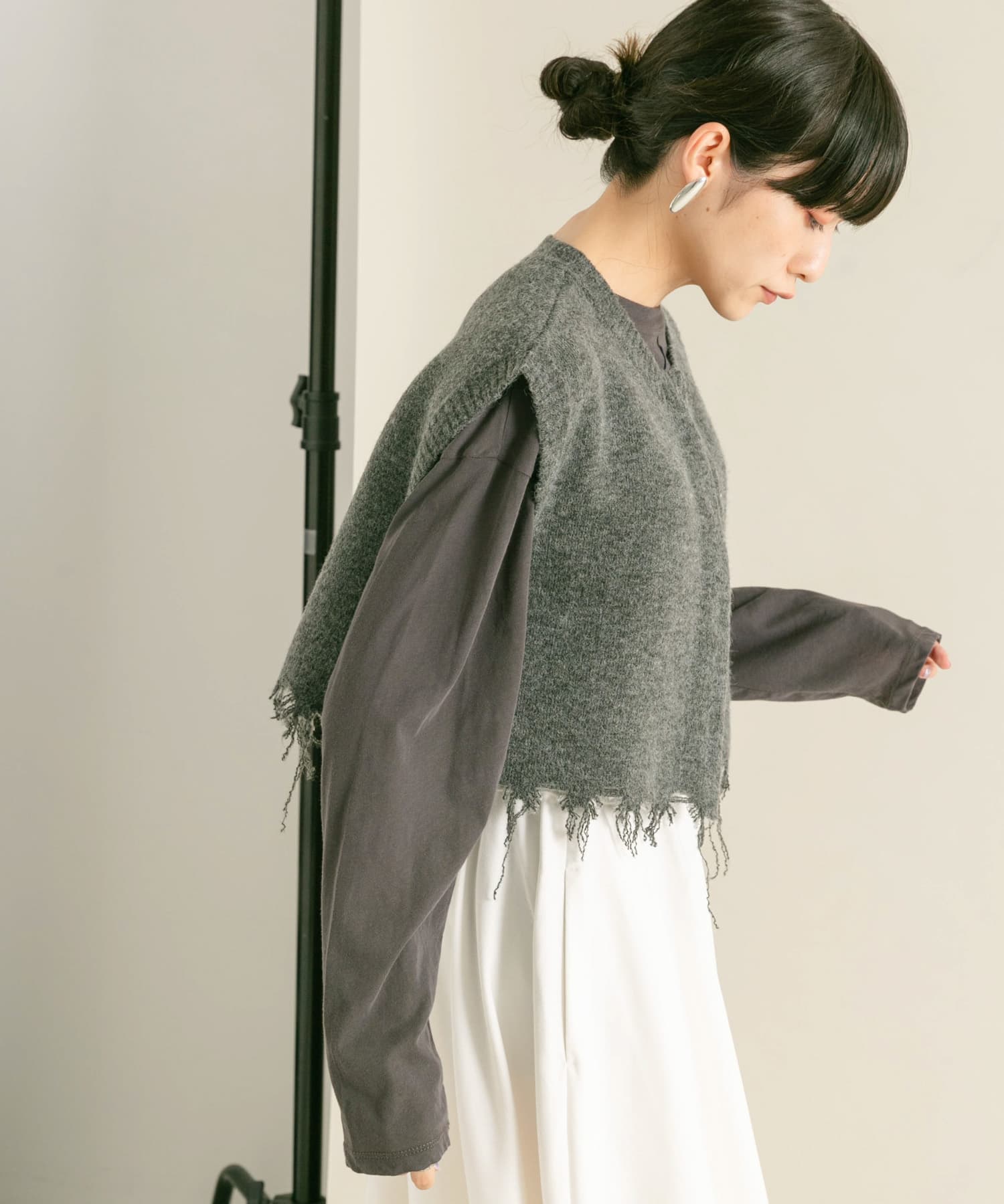 身長：160cm サイズ：one