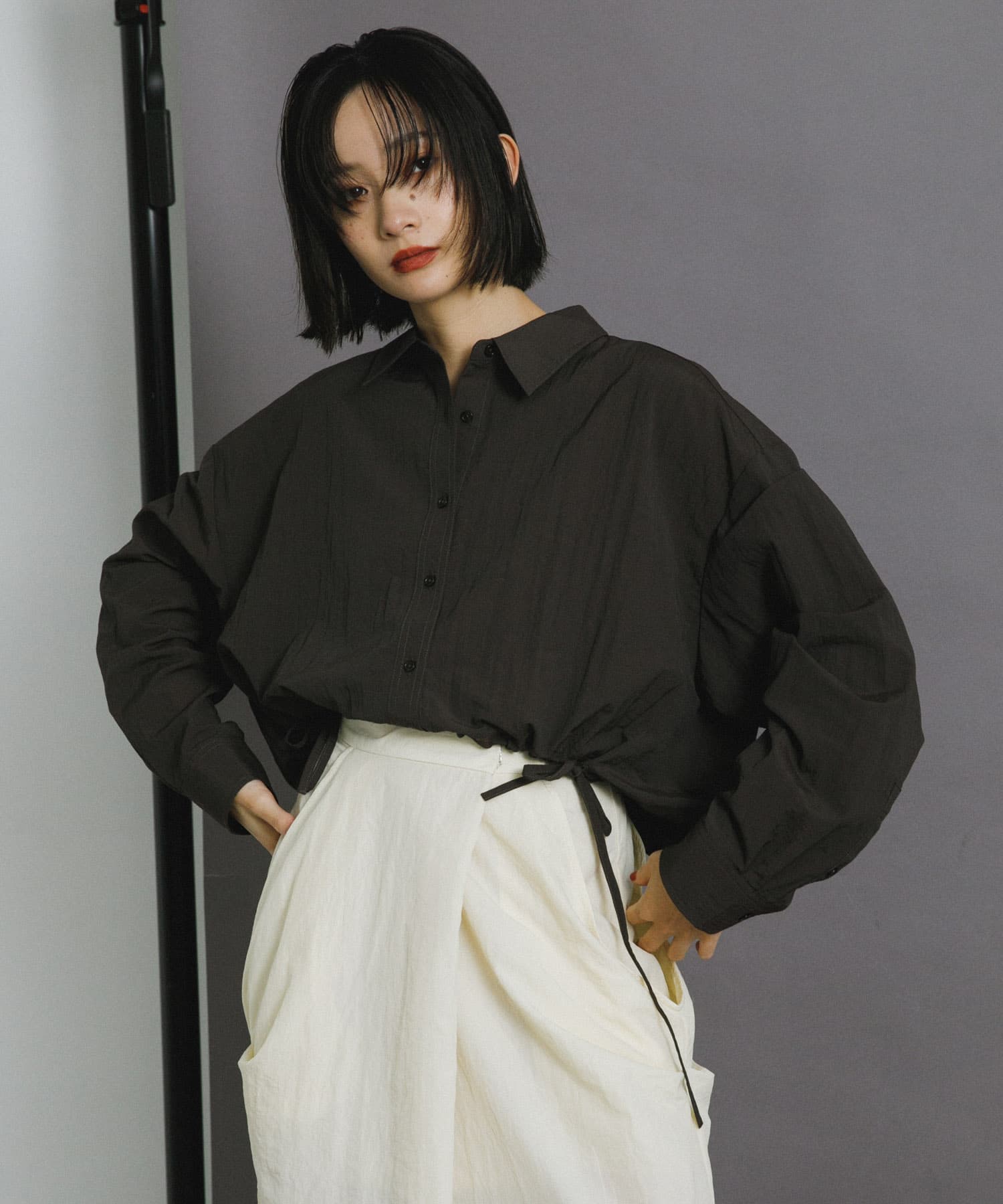 身長：159cm サイズ：one