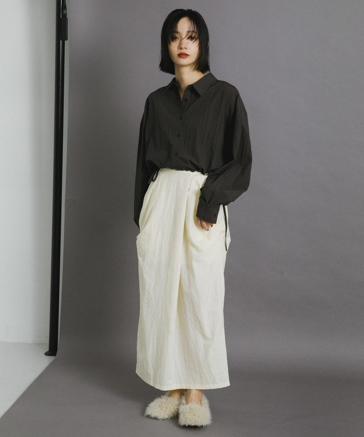 身長：159cm サイズ：one