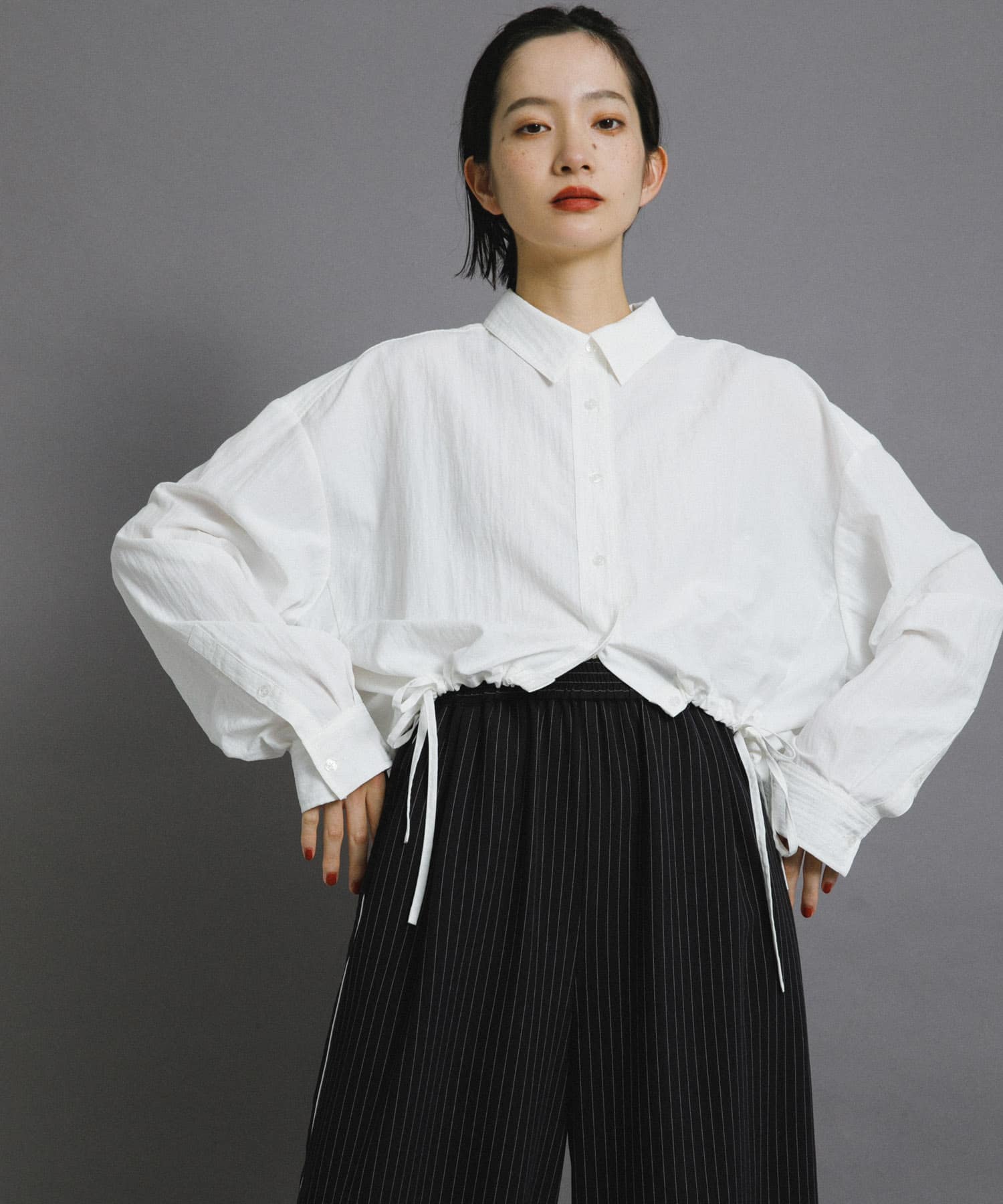 身長：159cm サイズ：one
