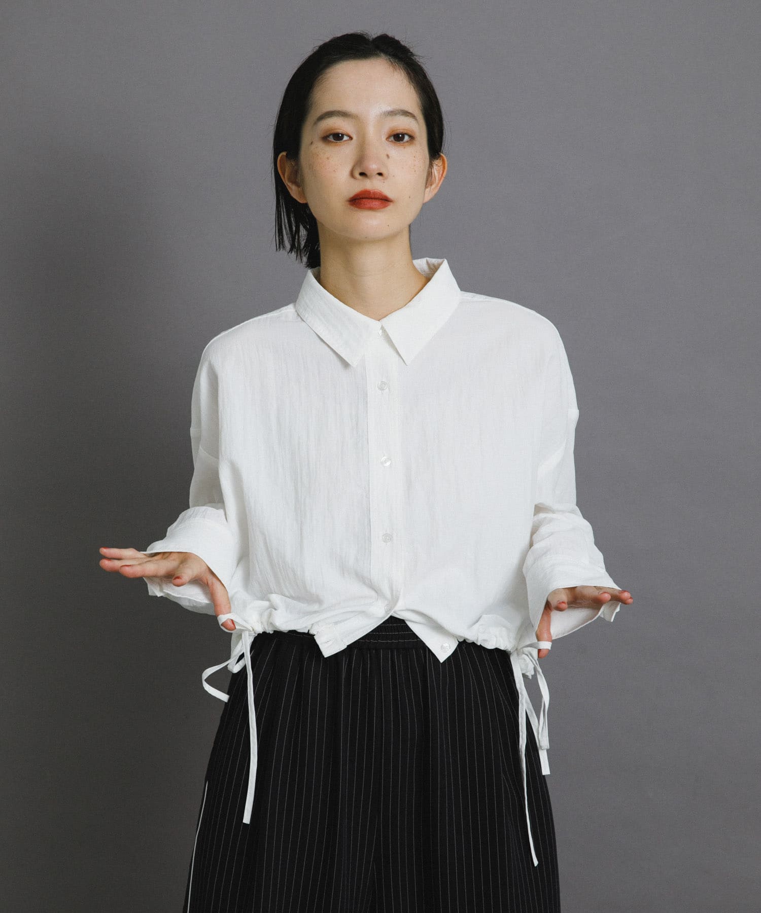 身長：159cm サイズ：one