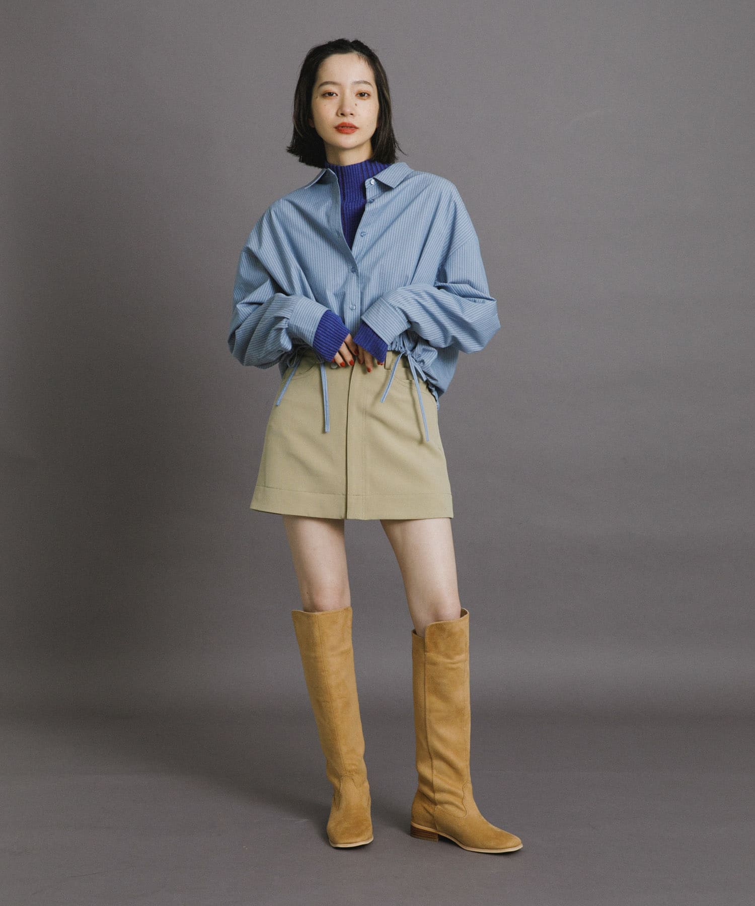 身長：159cm サイズ：one