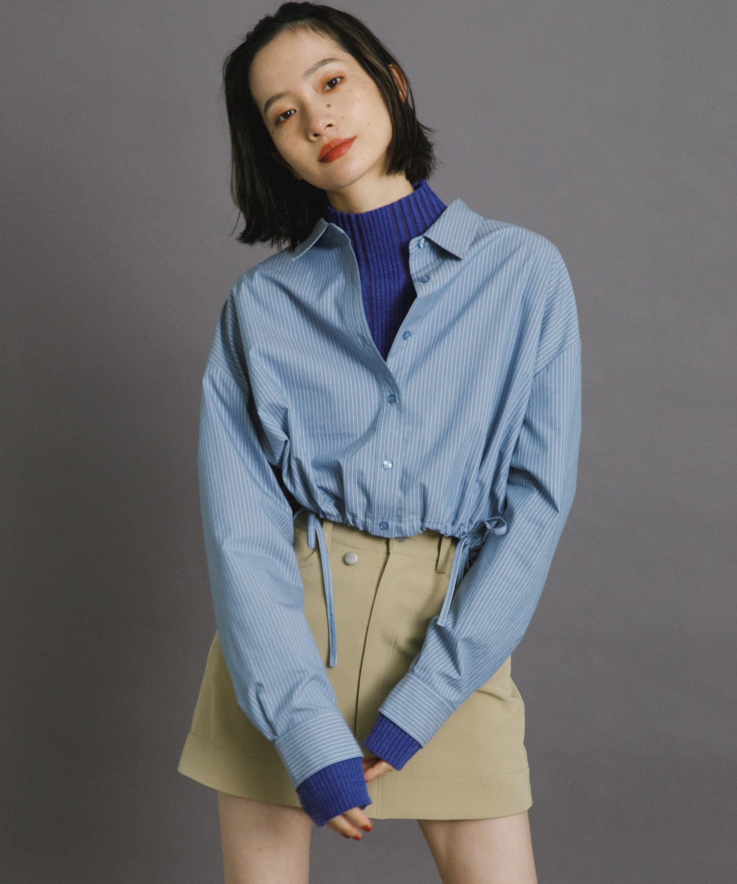身長：159cm サイズ：one
