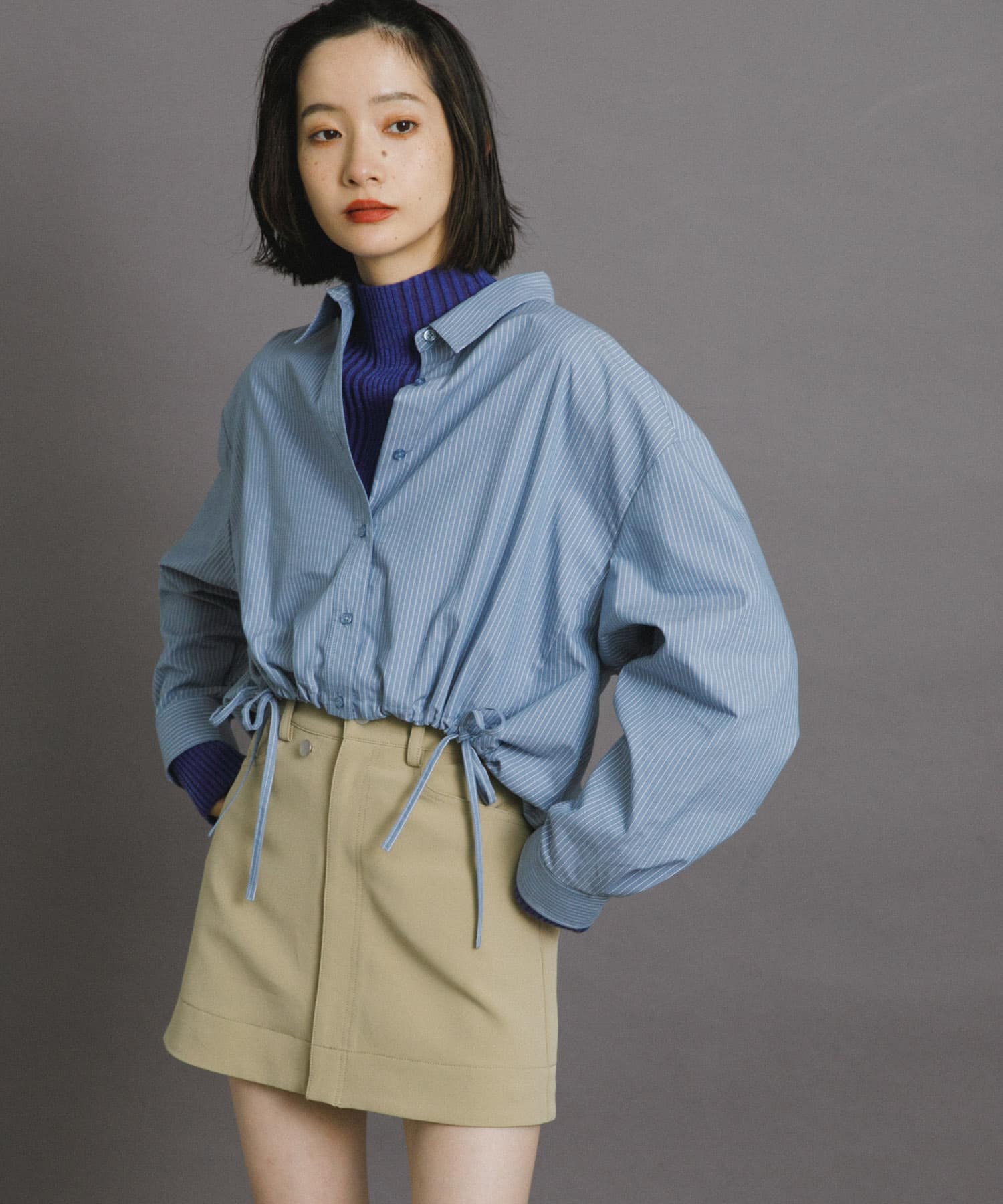 身長：159cm サイズ：one