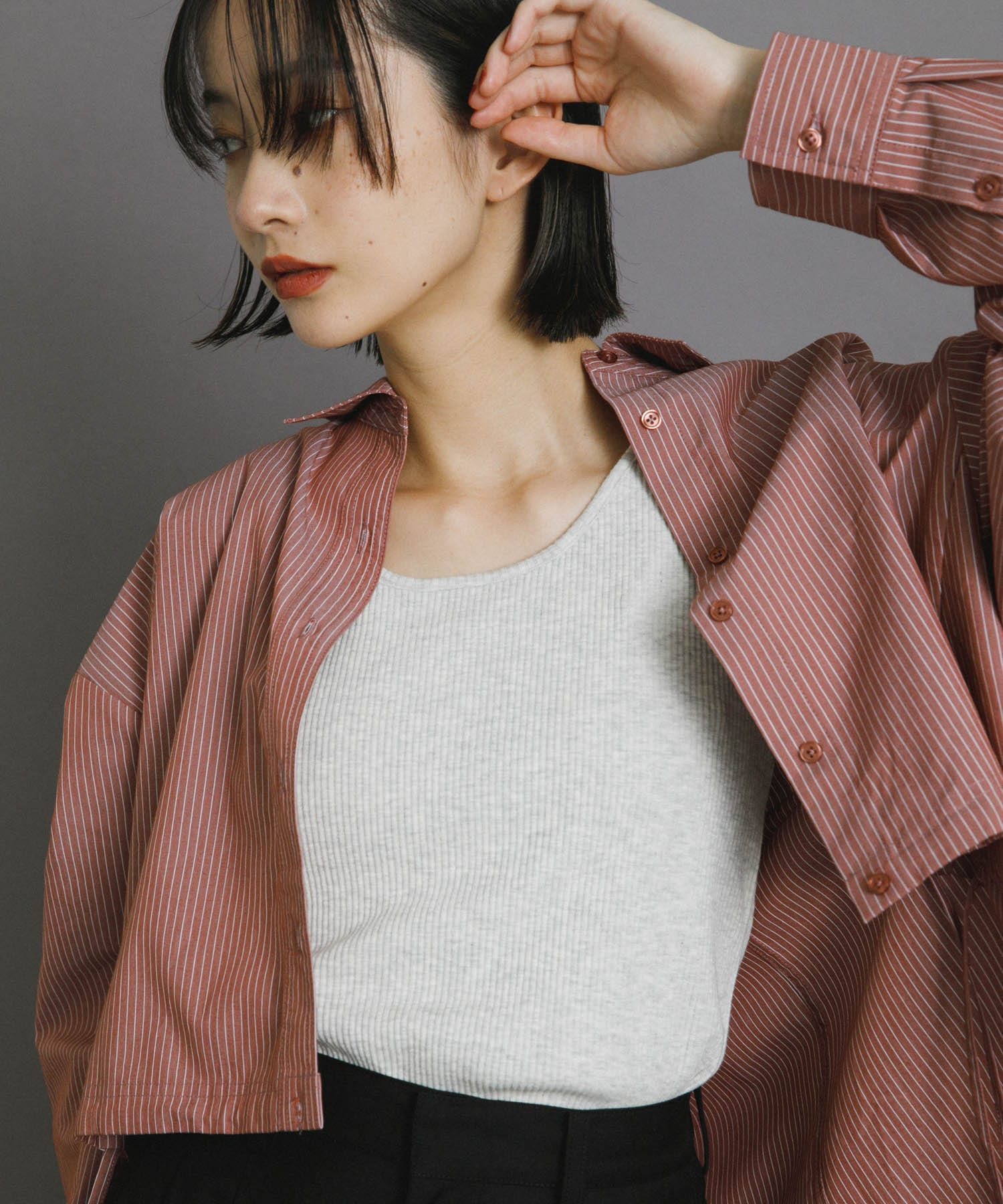 身長：159cm サイズ：one