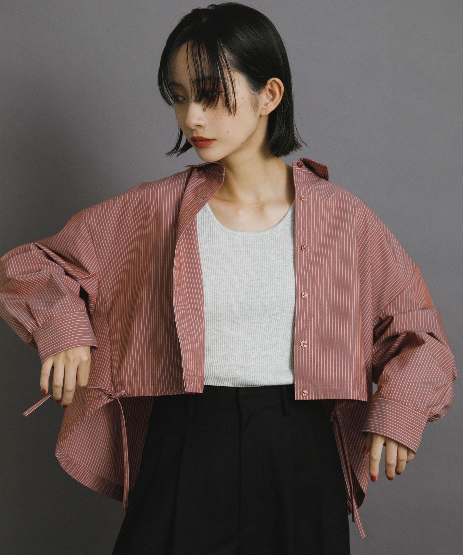 身長：159cm サイズ：one
