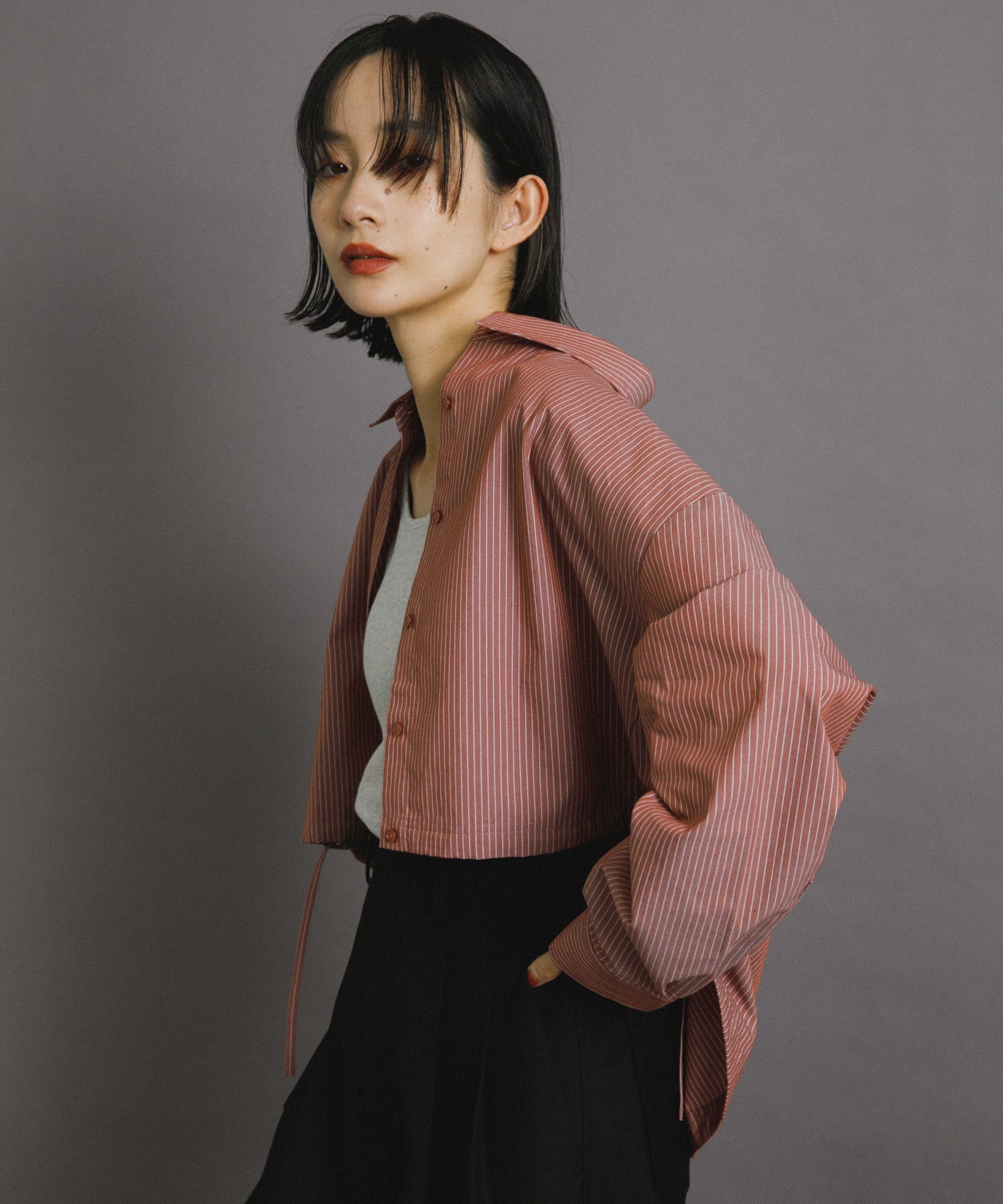 身長：159cm サイズ：one