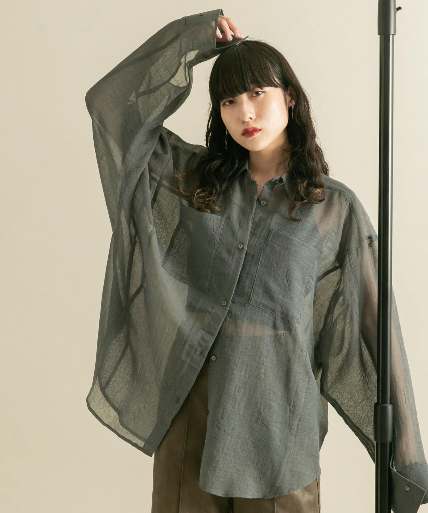 身長：160cm サイズ：one