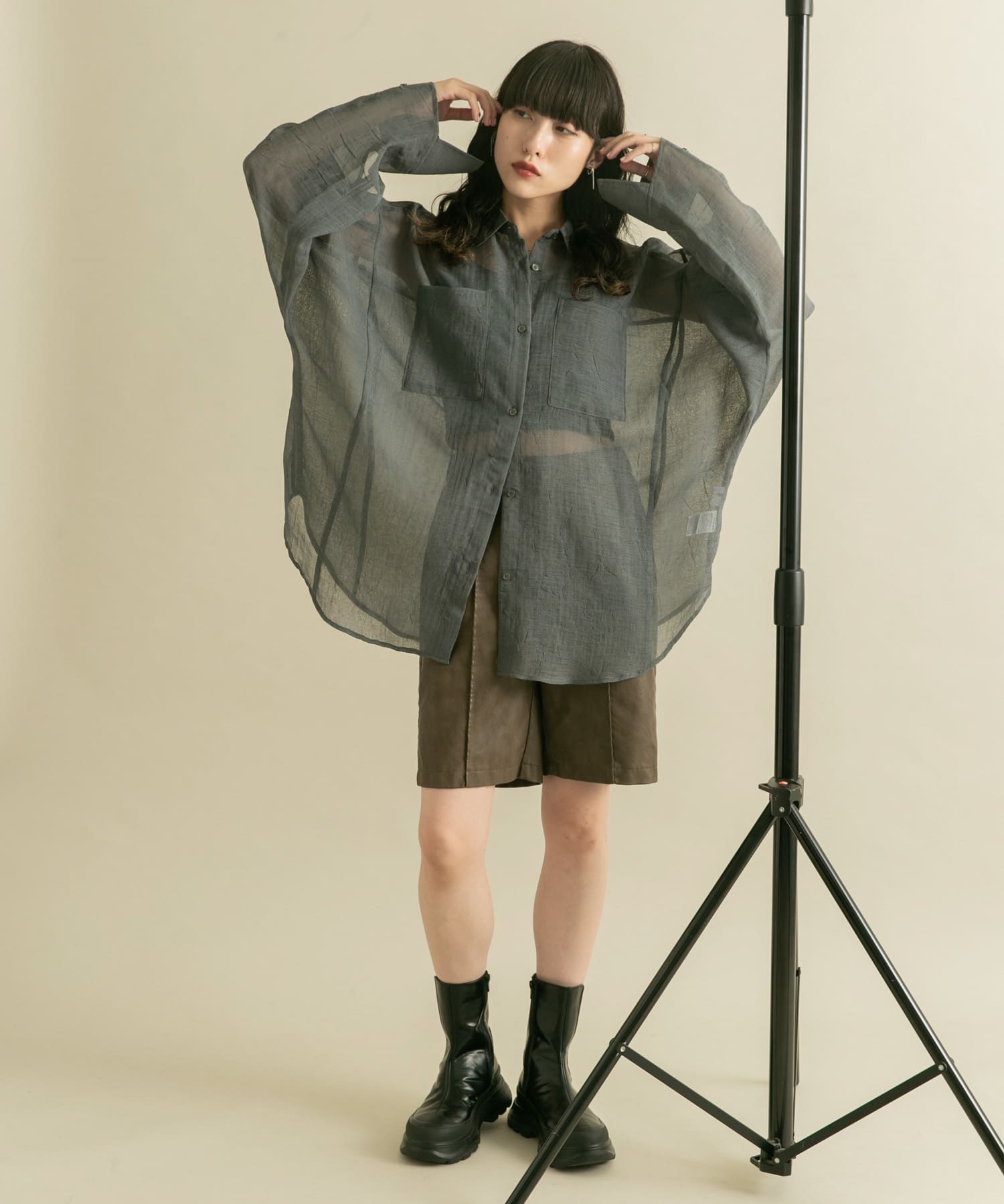 身長：160cm サイズ：one