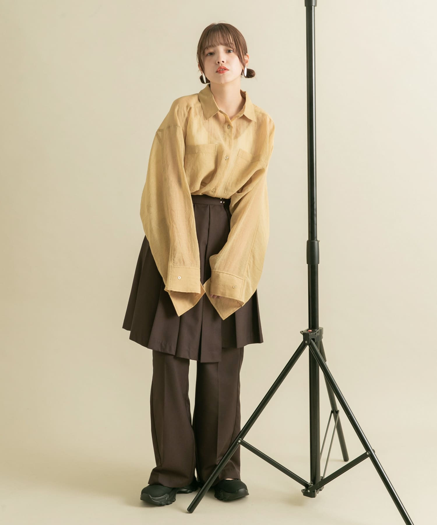 身長：160cm サイズ：one