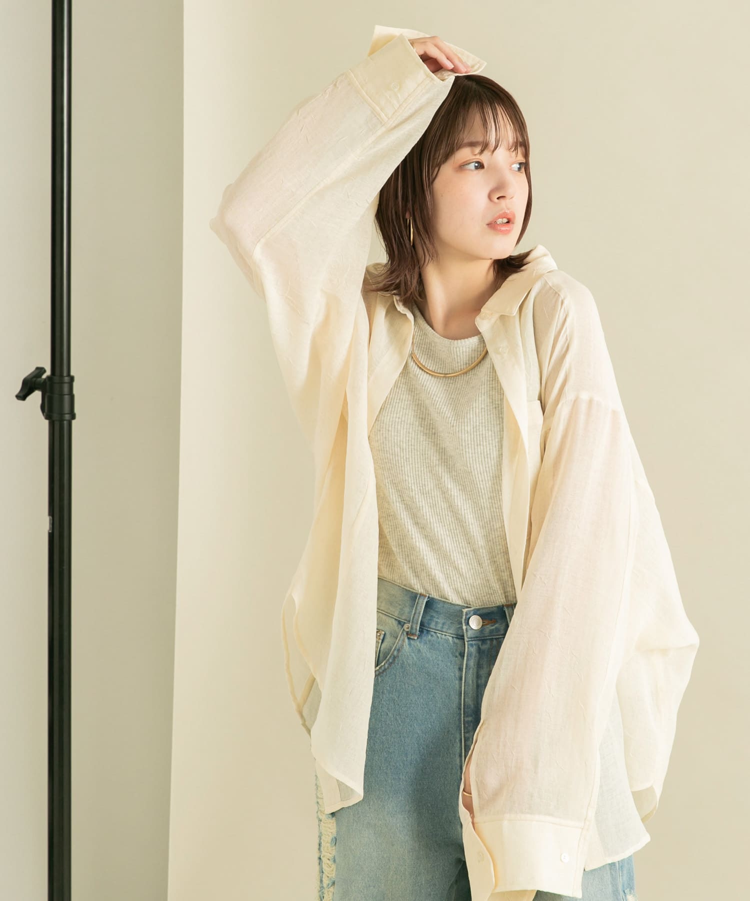 身長：160cm サイズ：one