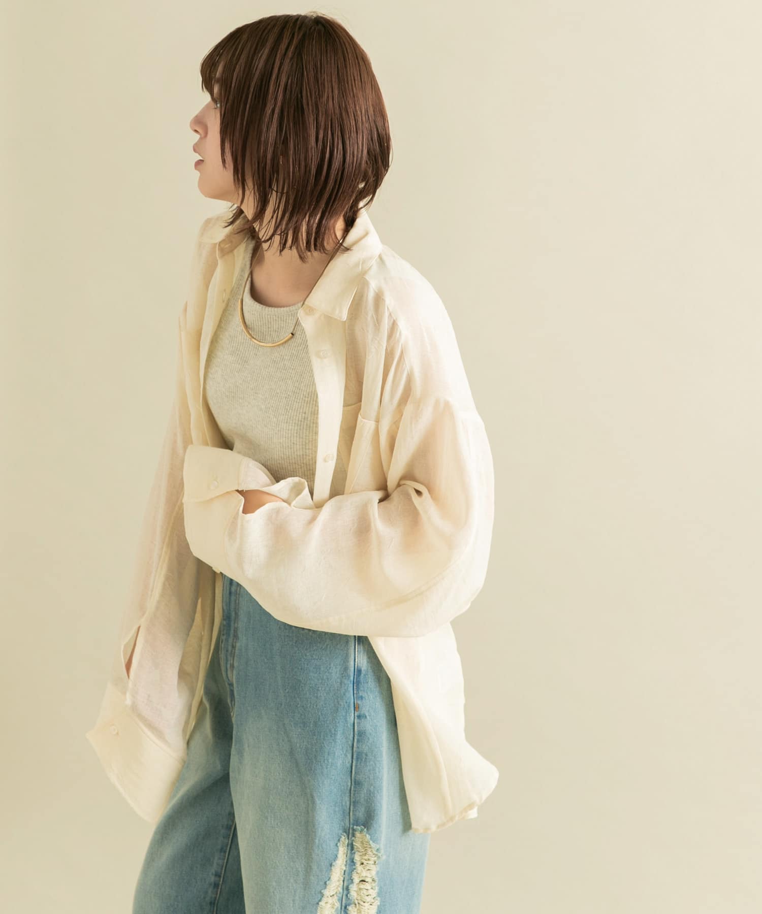 身長：160cm サイズ：one